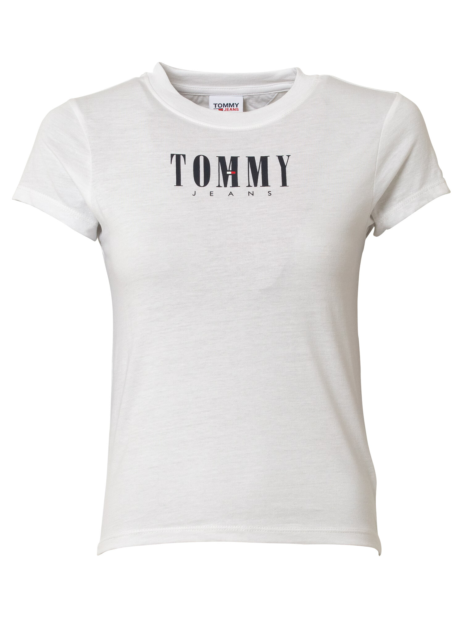 Tommy Jeans Tricou negru / alb - Pled.ro