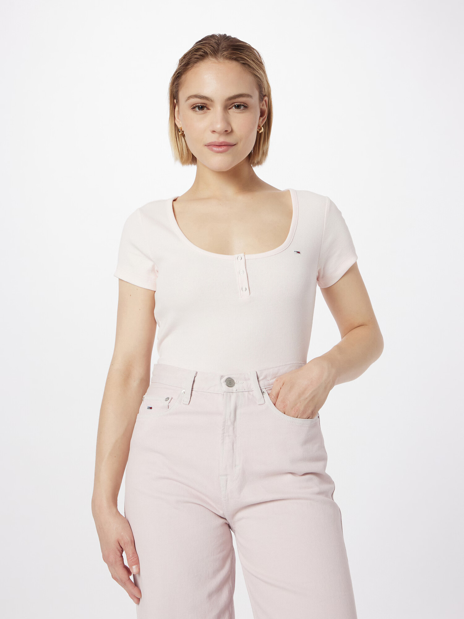 Tommy Jeans Tricou rosé - Pled.ro