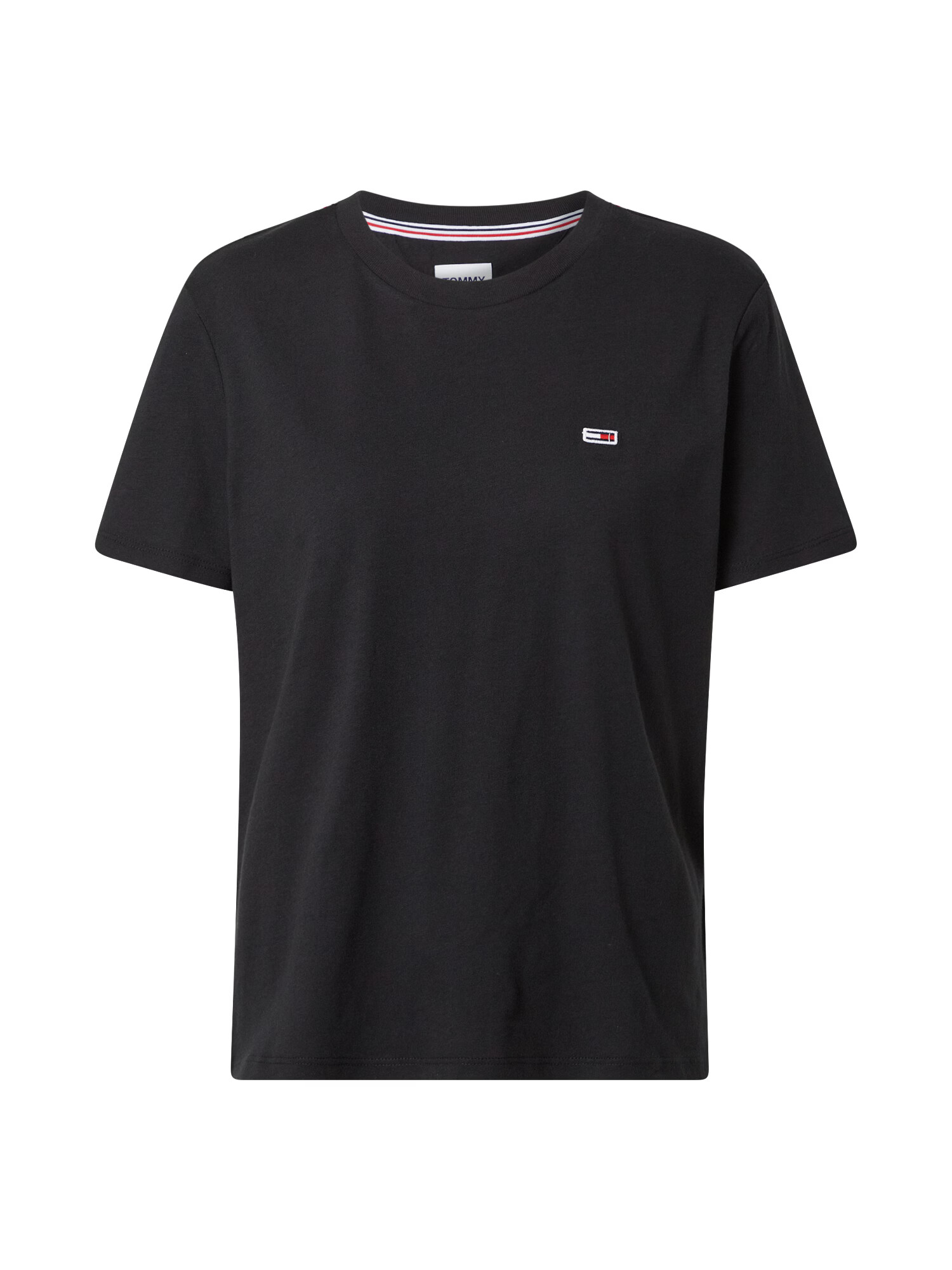 Tommy Jeans Tricou roși aprins / negru / alb - Pled.ro