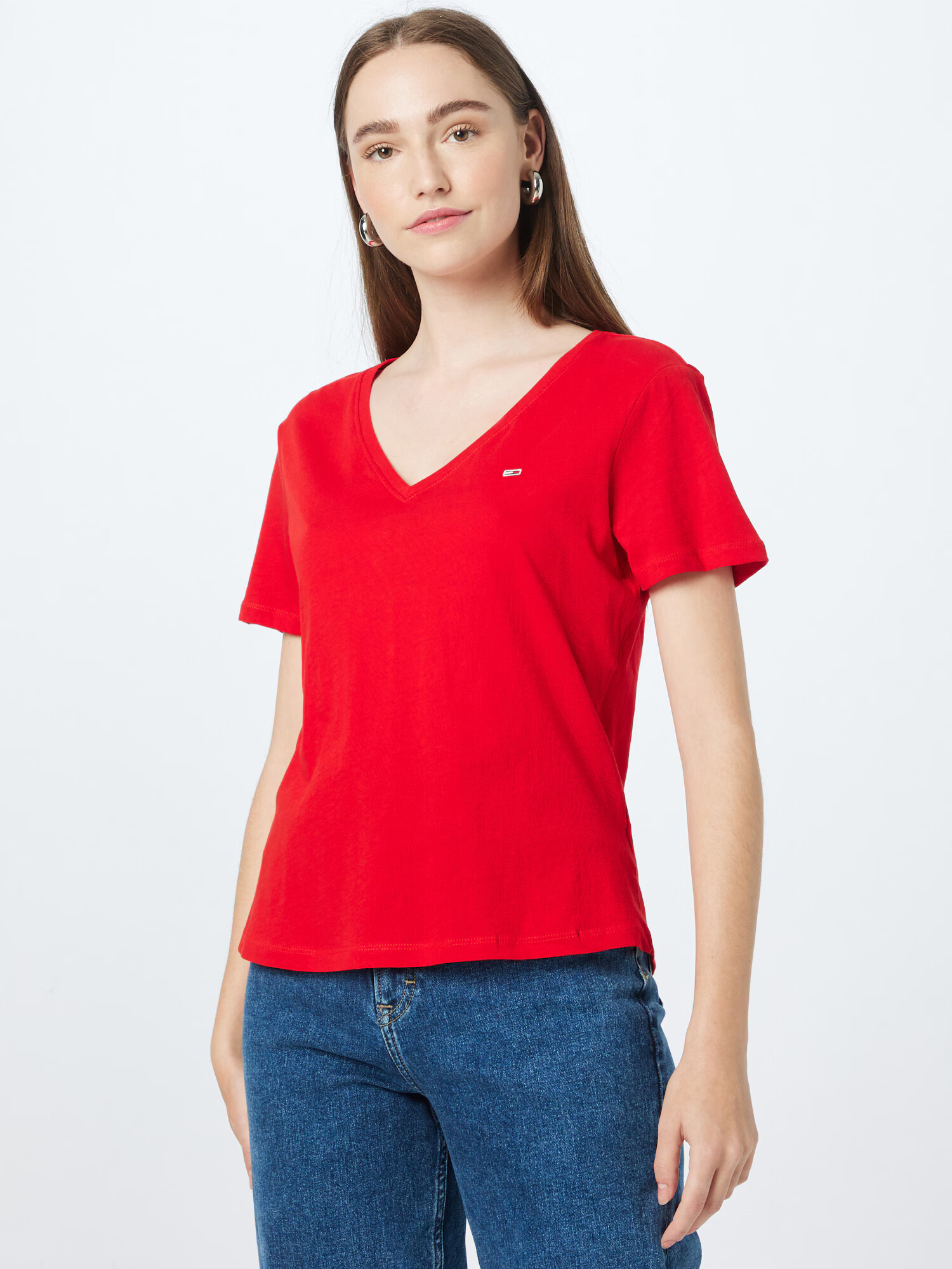 Tommy Jeans Tricou roșu - Pled.ro