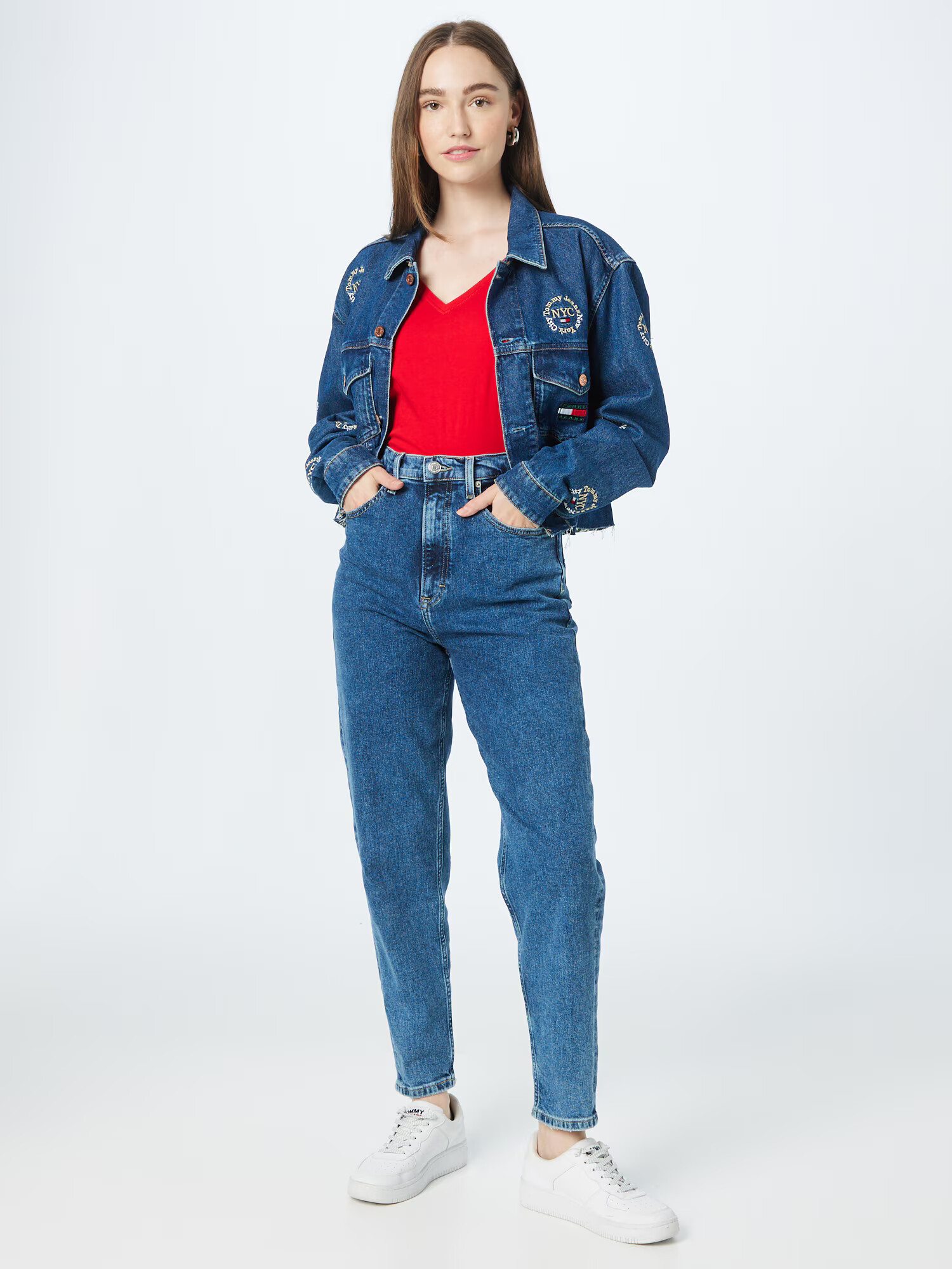 Tommy Jeans Tricou roșu - Pled.ro