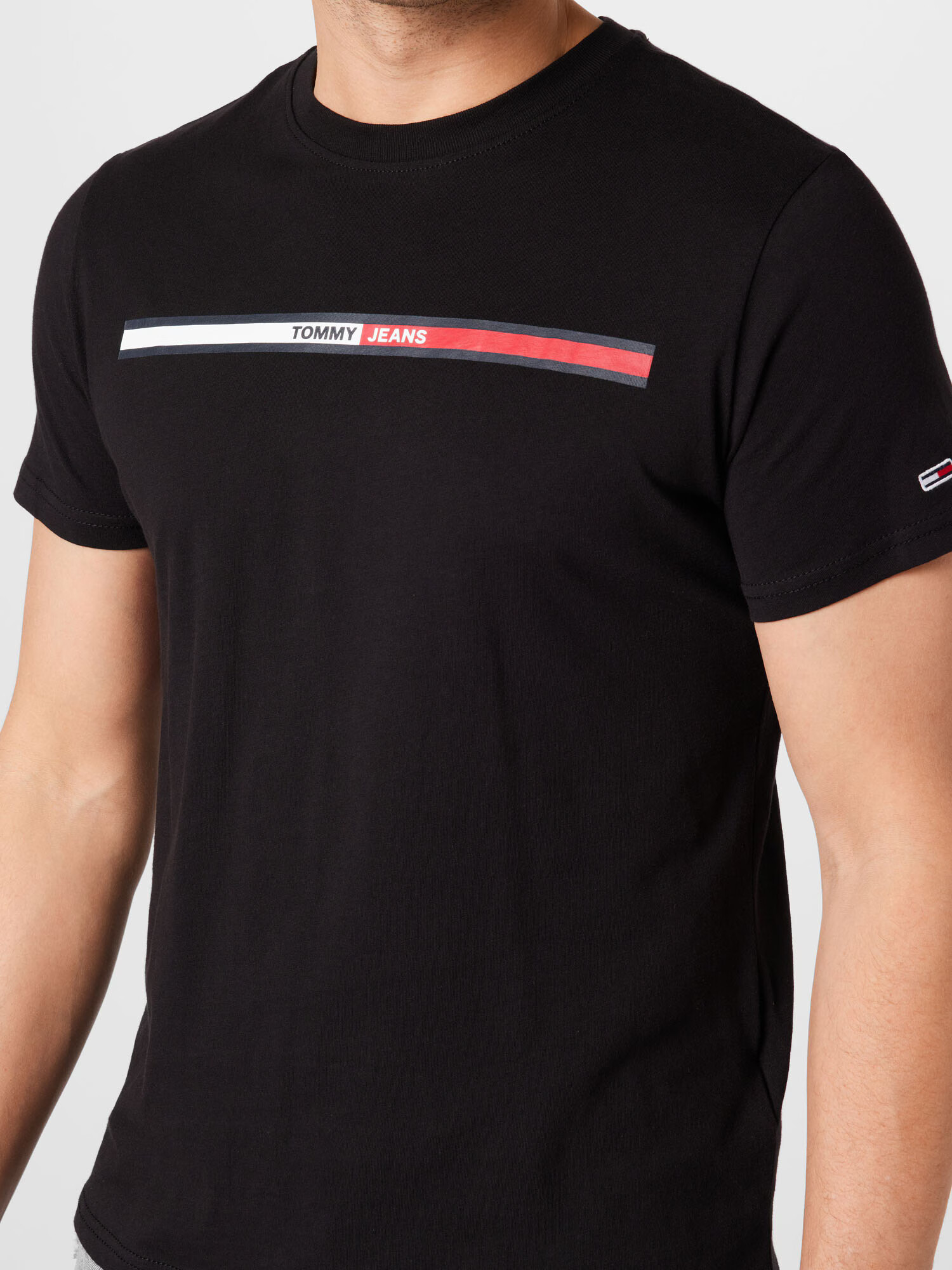 Tommy Jeans Tricou 'Essential' roșu / negru / alb - Pled.ro