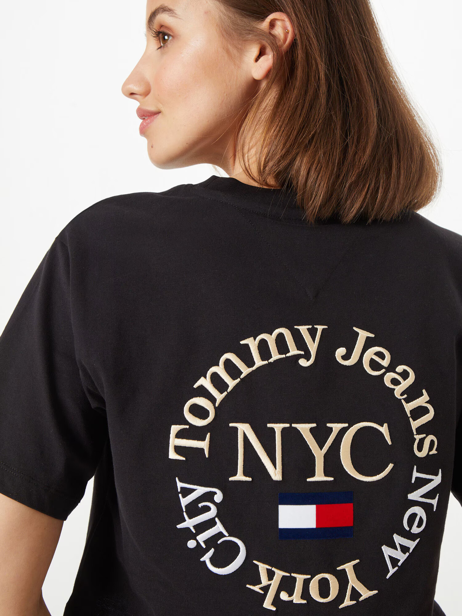 Tommy Jeans Tricou roșu / negru / alb - Pled.ro