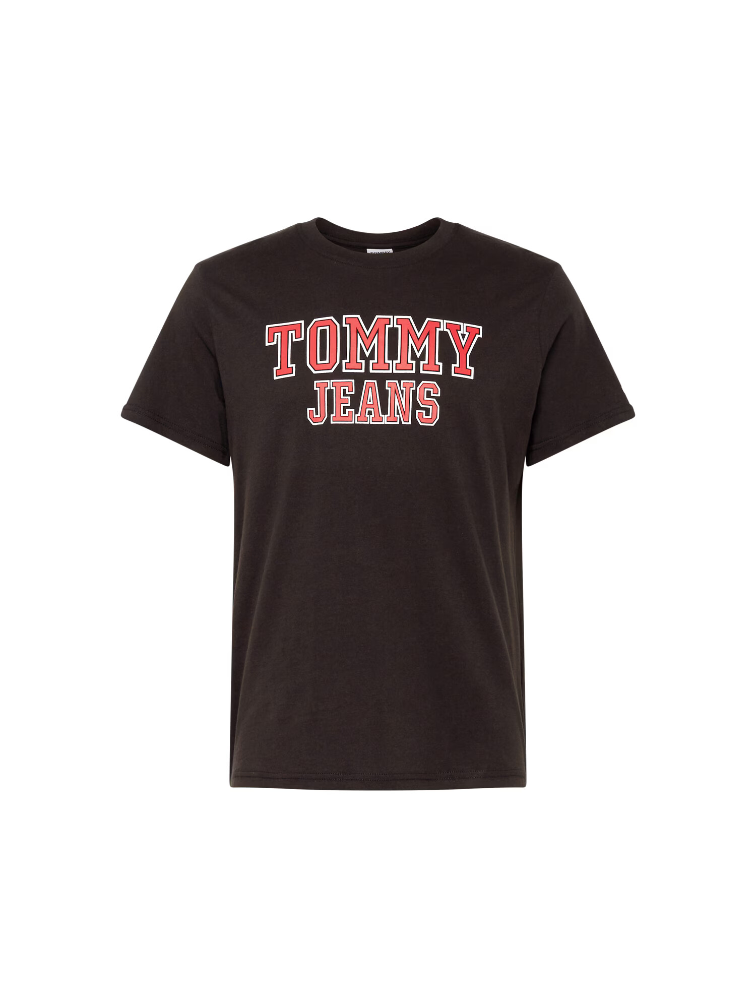 Tommy Jeans Tricou 'Essential' roșu pastel / negru / alb - Pled.ro