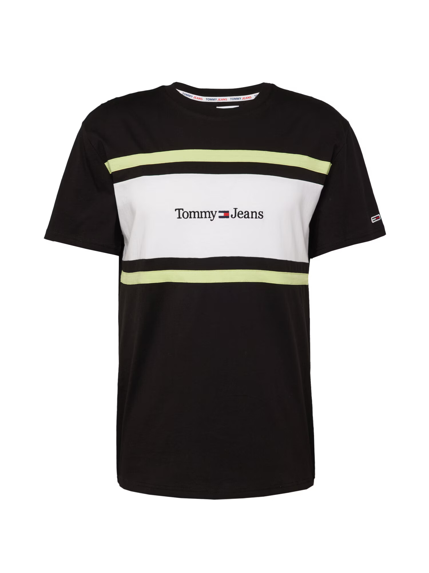 Tommy Jeans Tricou verde deschis / roșu / negru / alb - Pled.ro