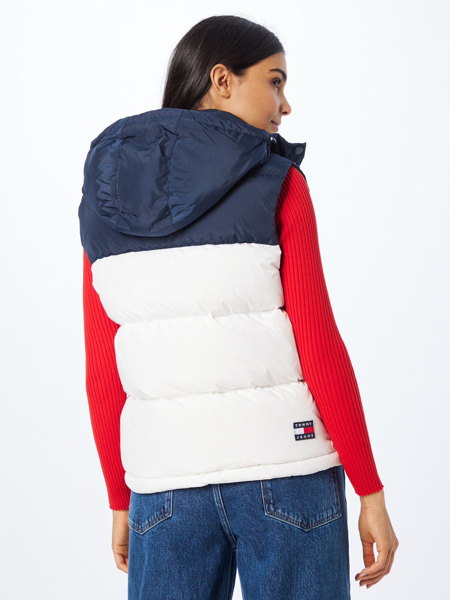 Tommy Jeans Vestă 'ALASKA' bleumarin / roșu / alb - Pled.ro