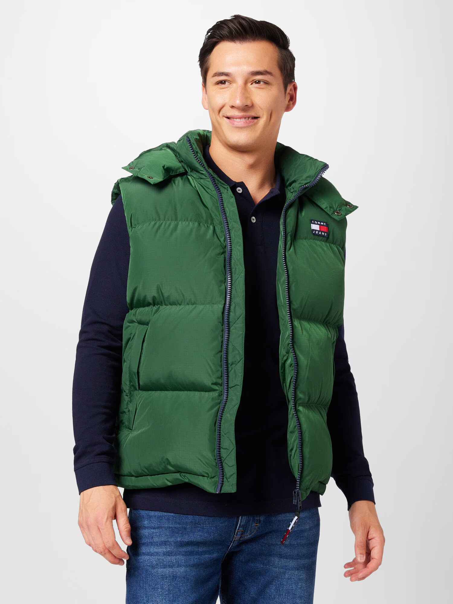 Tommy Jeans Vestă 'Alaska' verde - Pled.ro