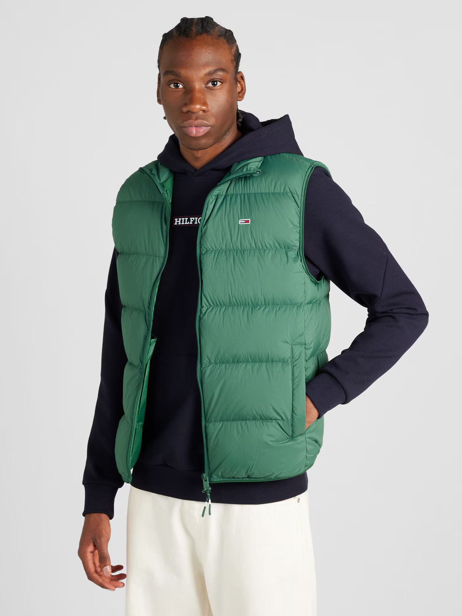 Tommy Jeans Vestă verde iarbă - Pled.ro