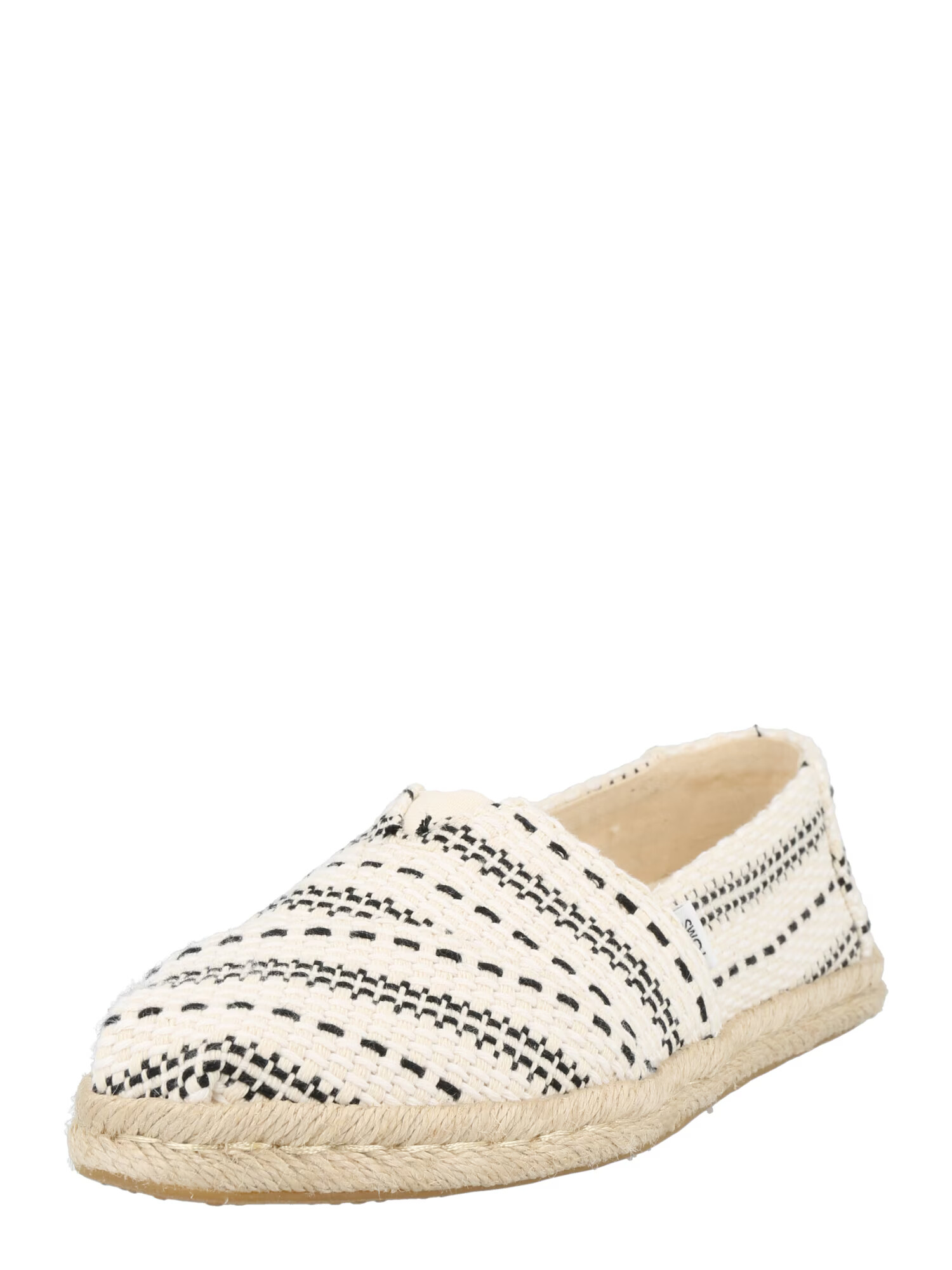 TOMS Espadrile 'ALPARGATA ROPE' bej / negru / alb - Pled.ro