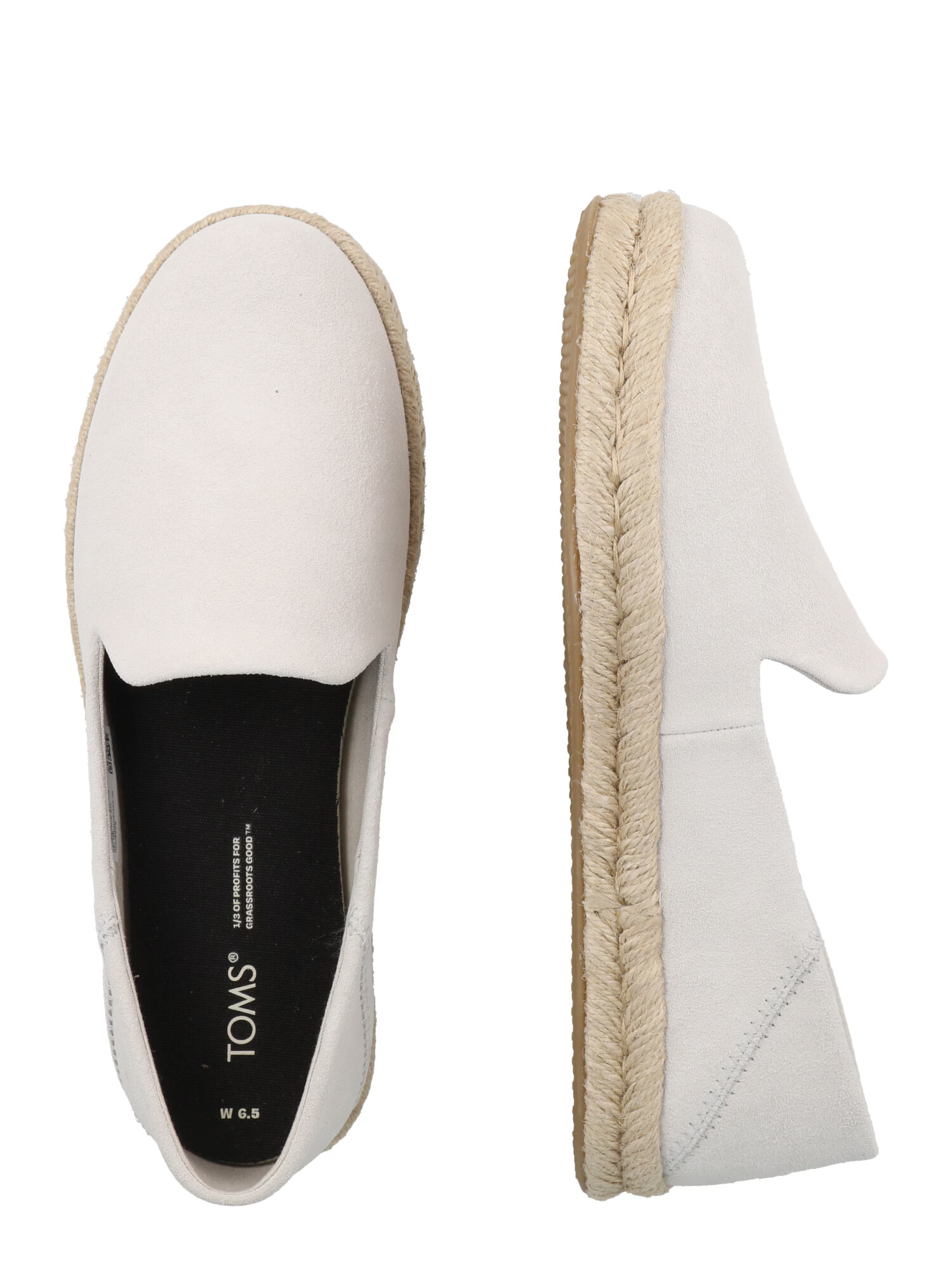 TOMS Espadrile 'SANTIAGO' gri deschis - Pled.ro