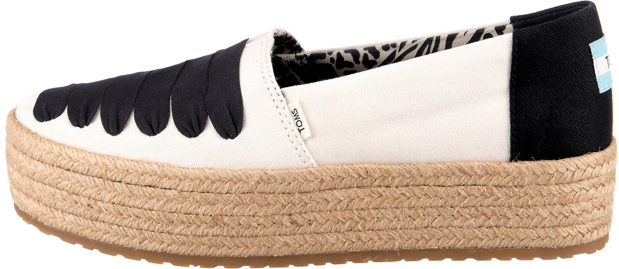 TOMS Espadrile ' Valencia' crem / negru - Pled.ro