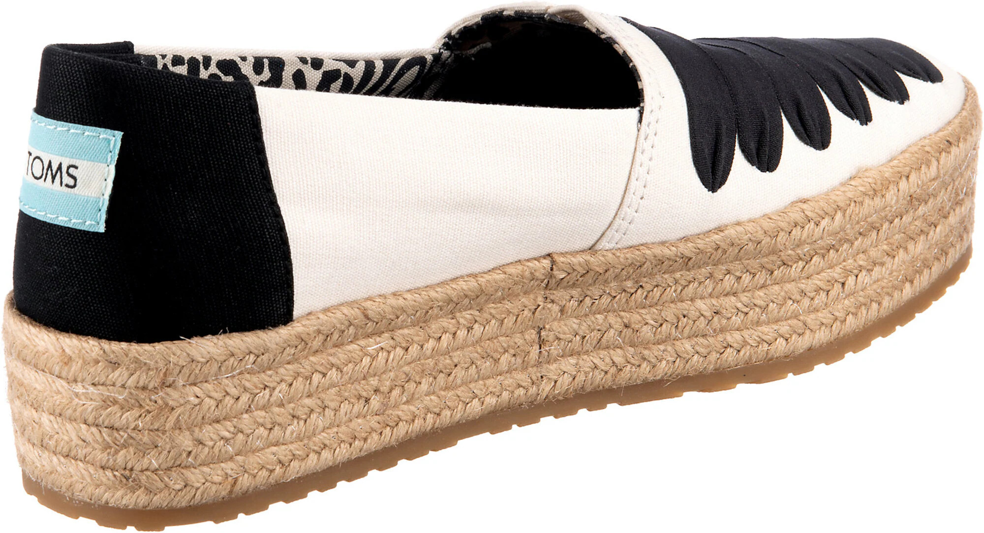 TOMS Espadrile ' Valencia' crem / negru - Pled.ro