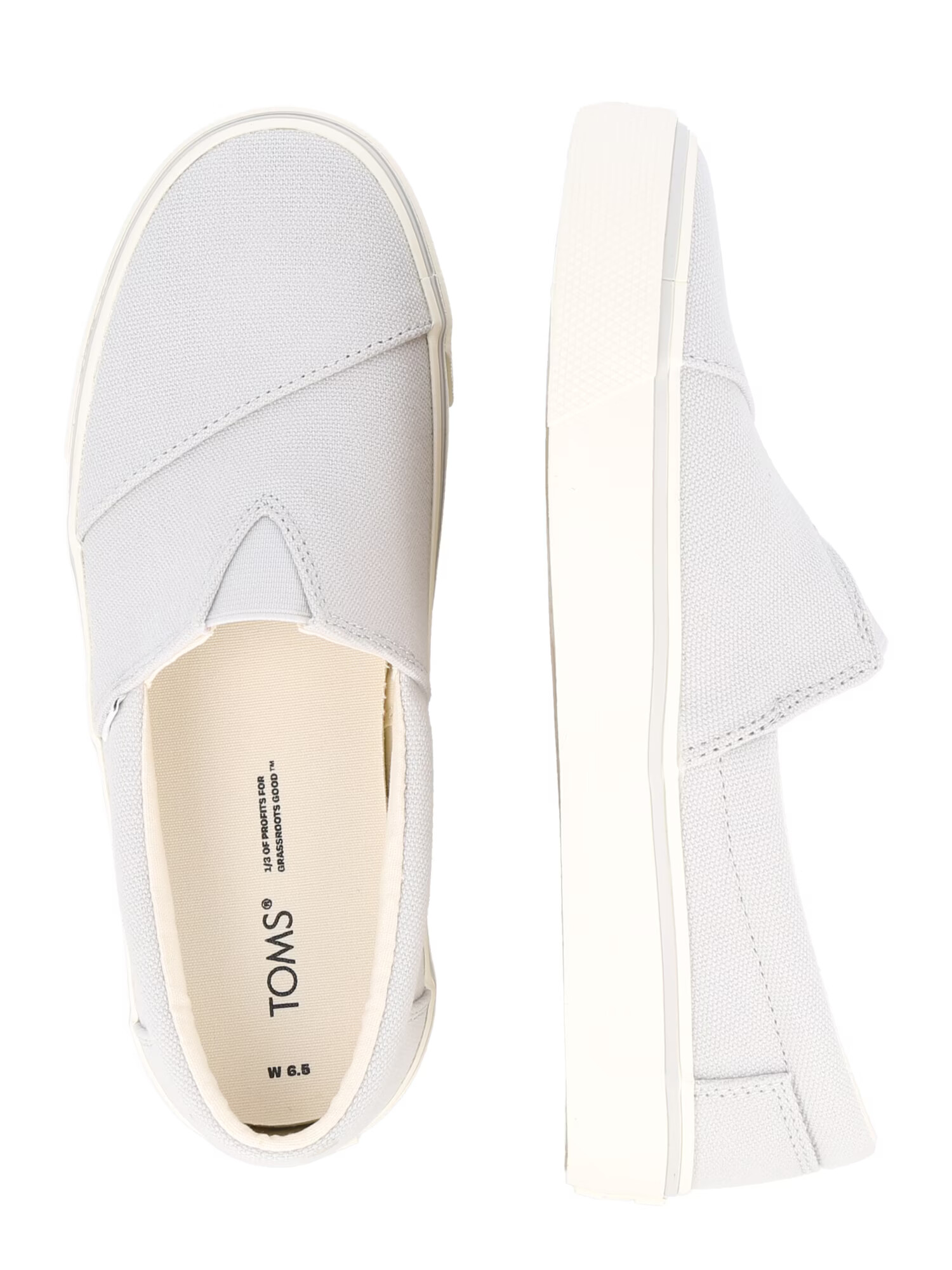 TOMS Teniși 'ALPARGATA FENIX SLIP ON' gri deschis - Pled.ro