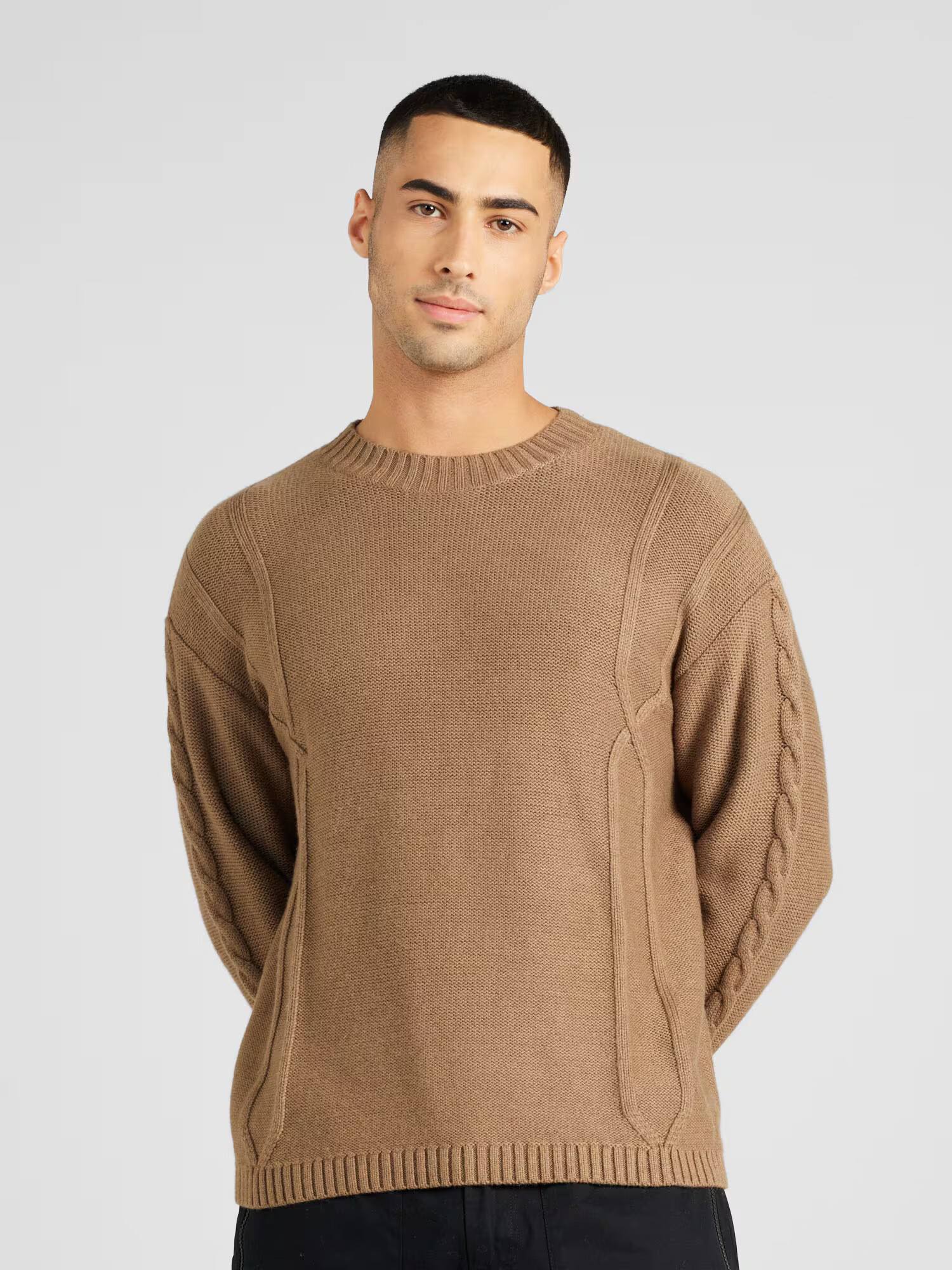 TOPMAN Pulover maro caramel - Pled.ro