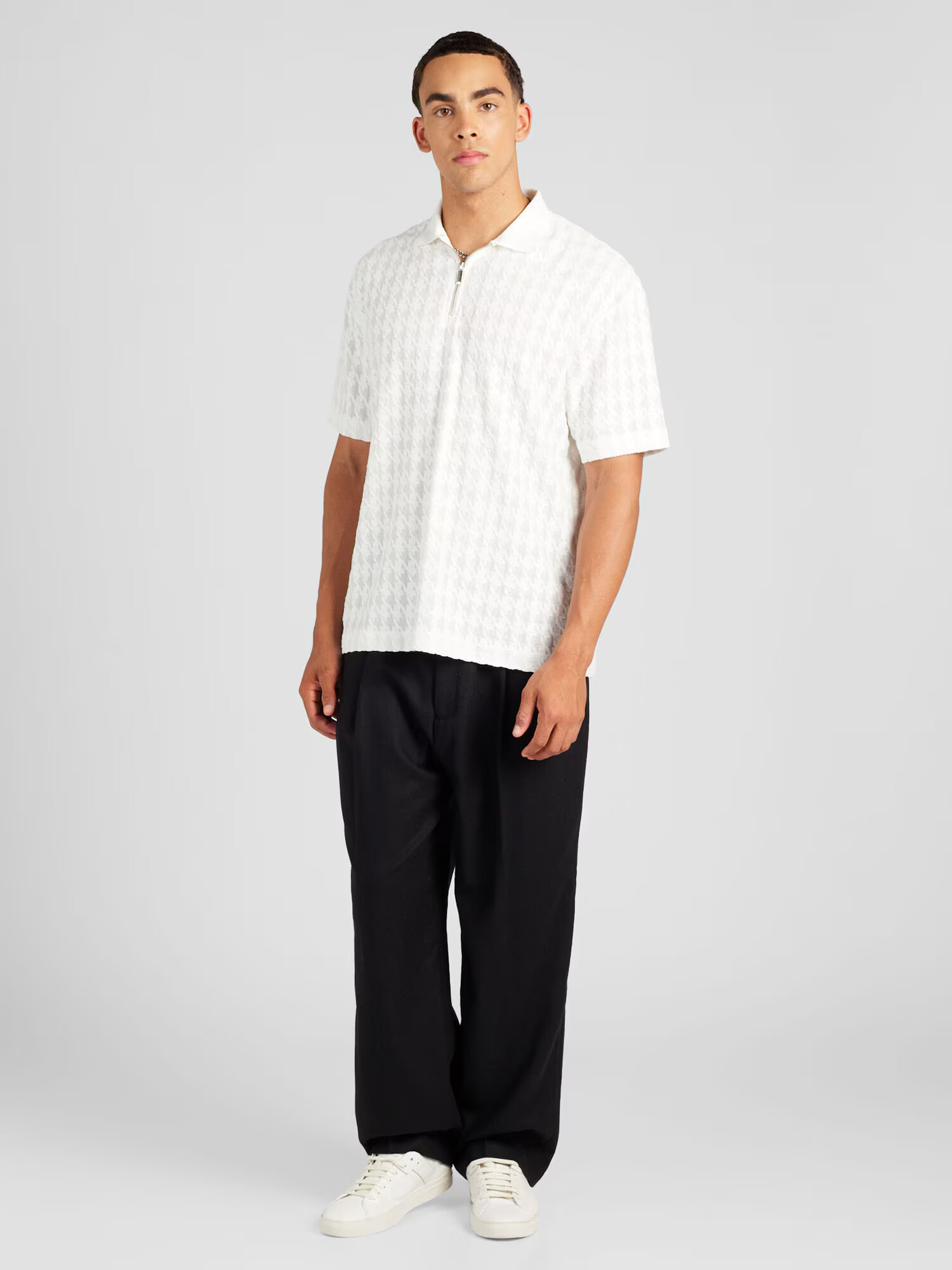 TOPMAN Tricou alb / alb murdar - Pled.ro