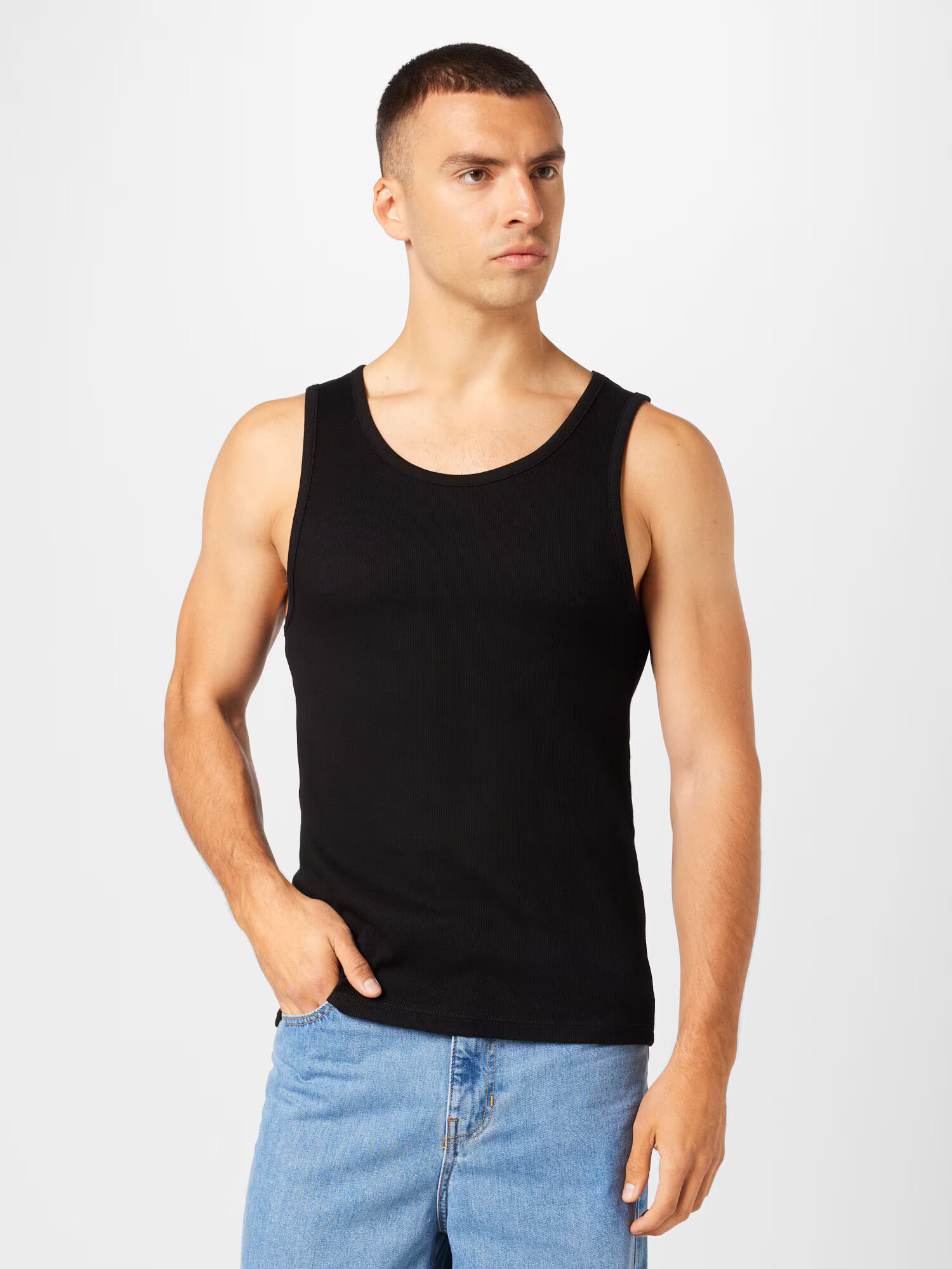 TOPMAN Tricou negru - Pled.ro