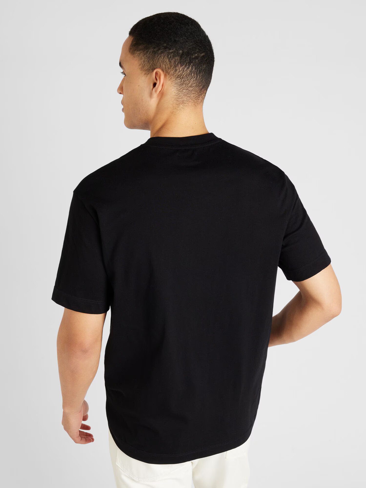 TOPMAN Tricou negru / alb - Pled.ro