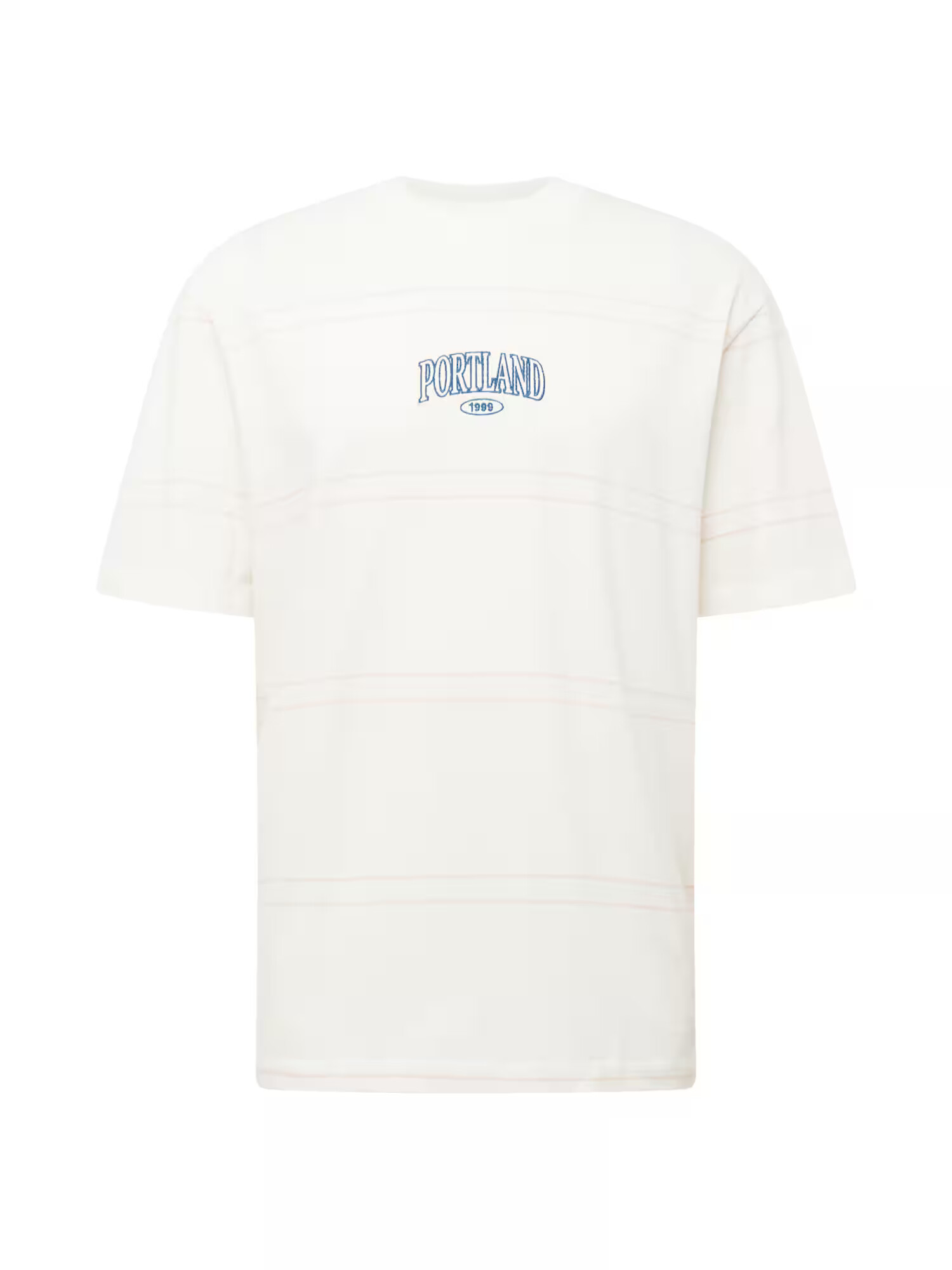 TOPMAN Tricou 'Portland' ecru / albastru gențiană / portocaliu somon - Pled.ro