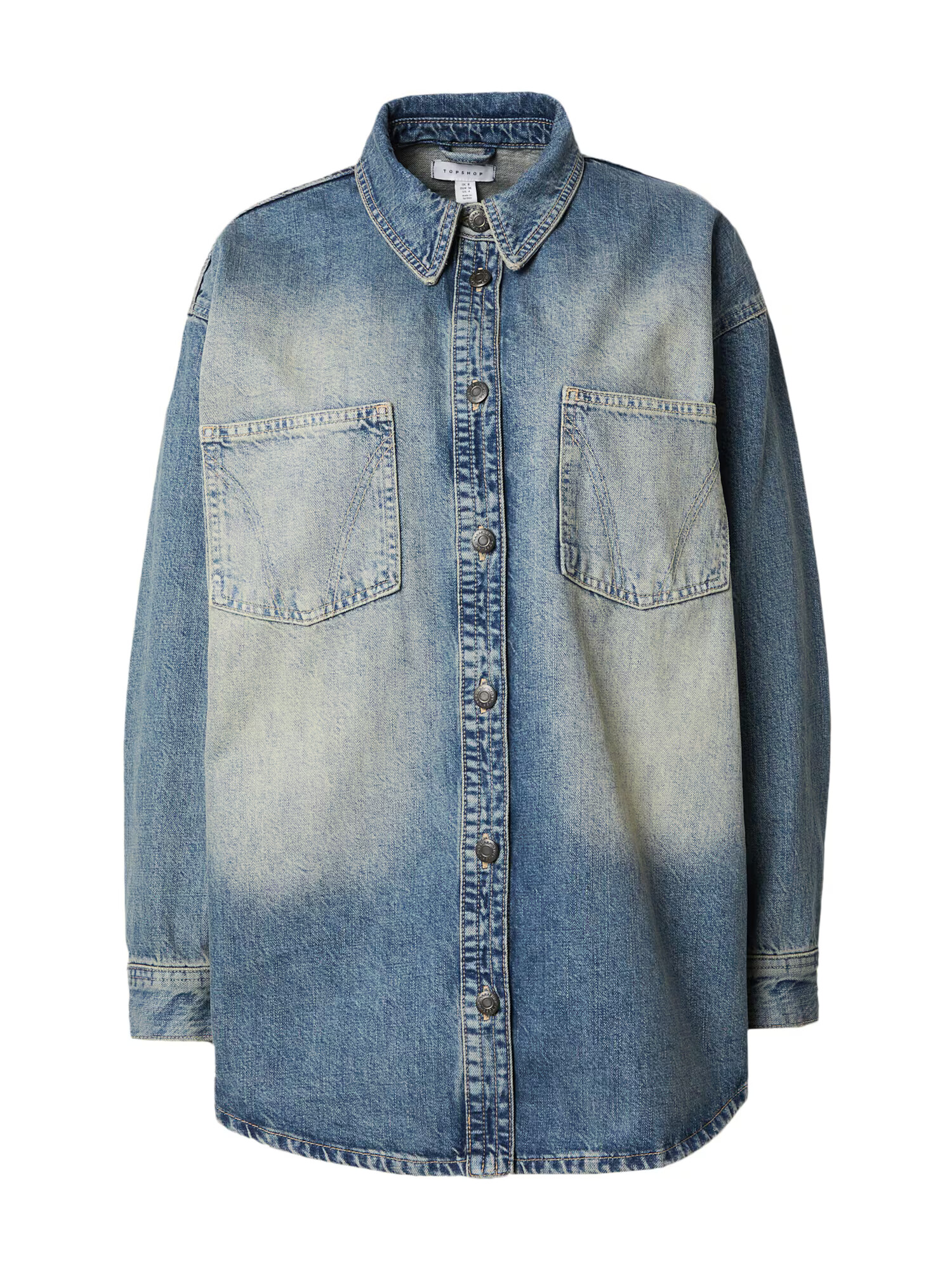 TOPSHOP Bluză albastru denim - Pled.ro