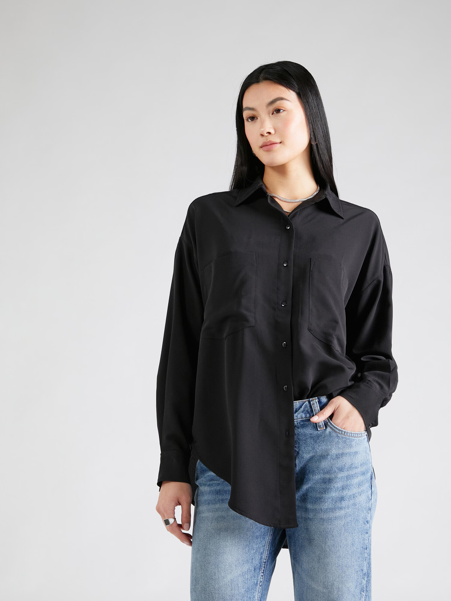 TOPSHOP Bluză negru - Pled.ro