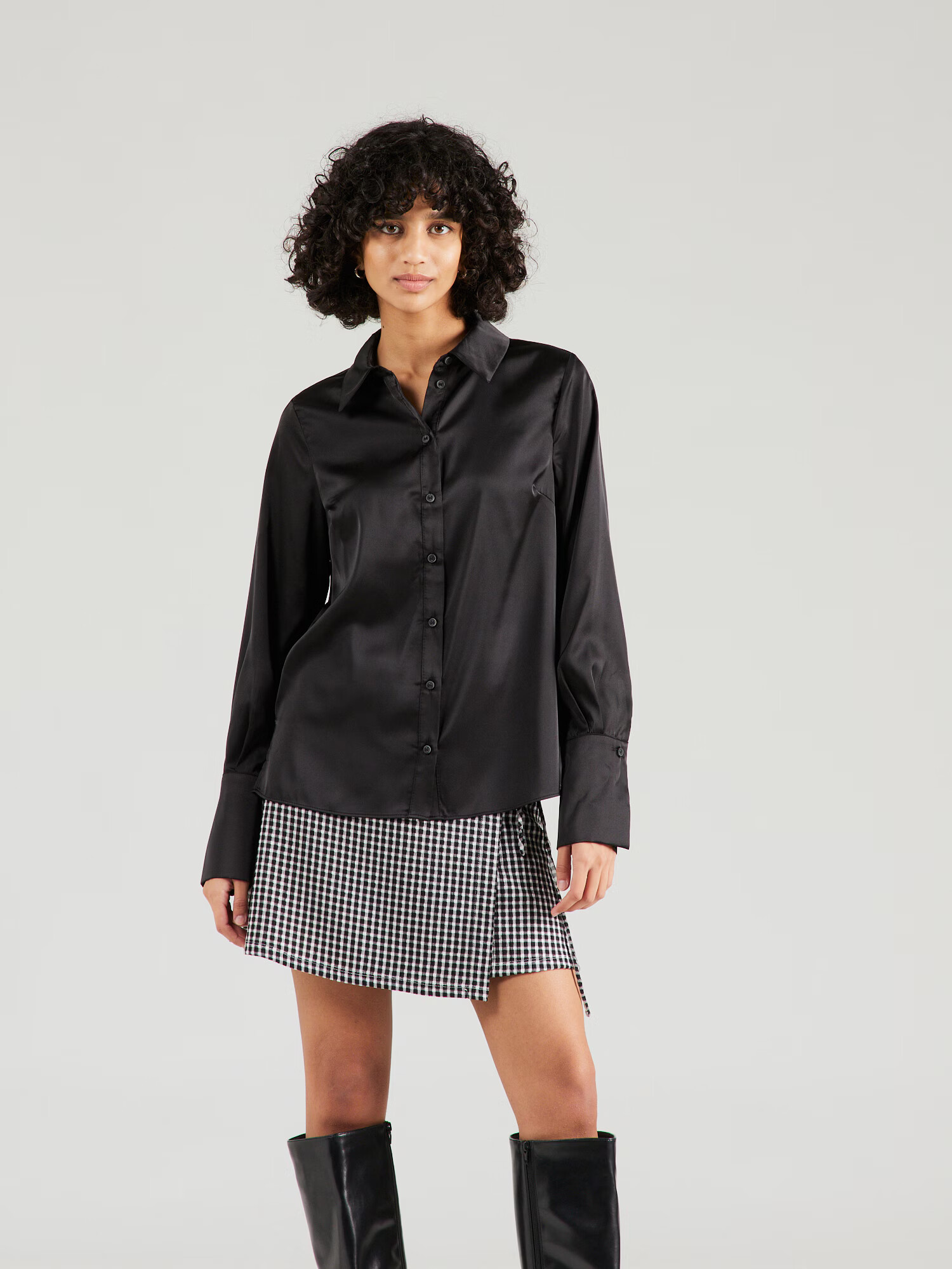 TOPSHOP Bluză negru - Pled.ro