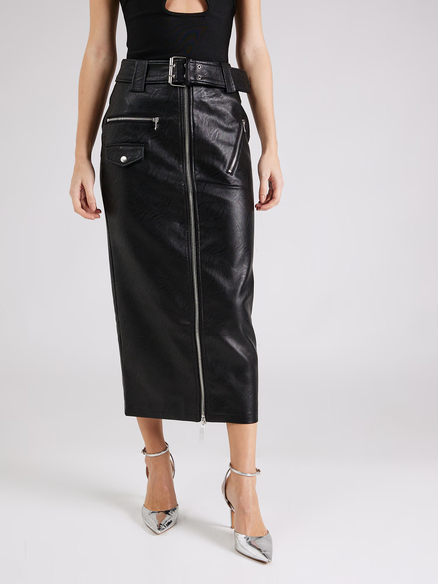 TOPSHOP Fustă negru - Pled.ro