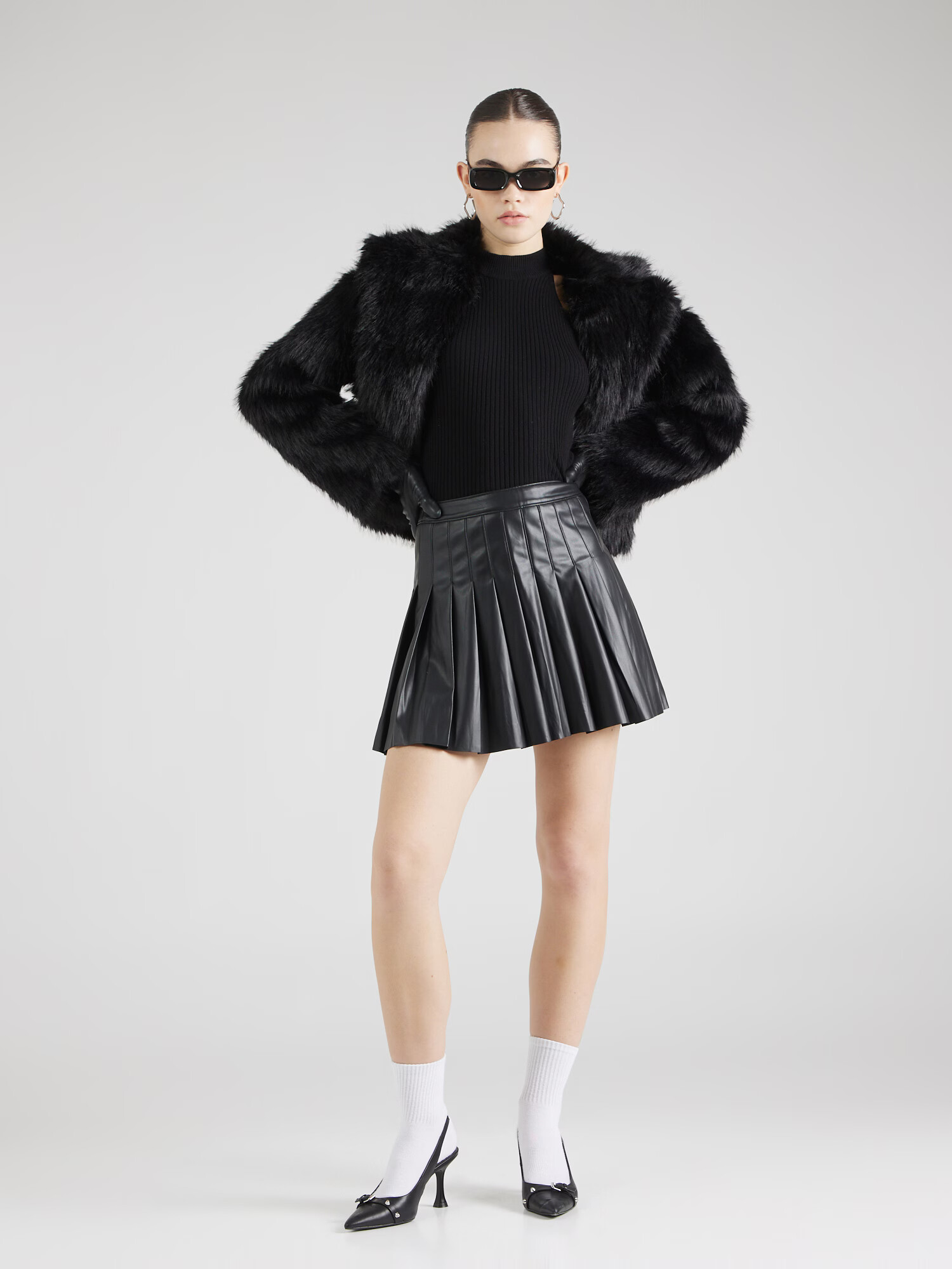 TOPSHOP Fustă negru - Pled.ro