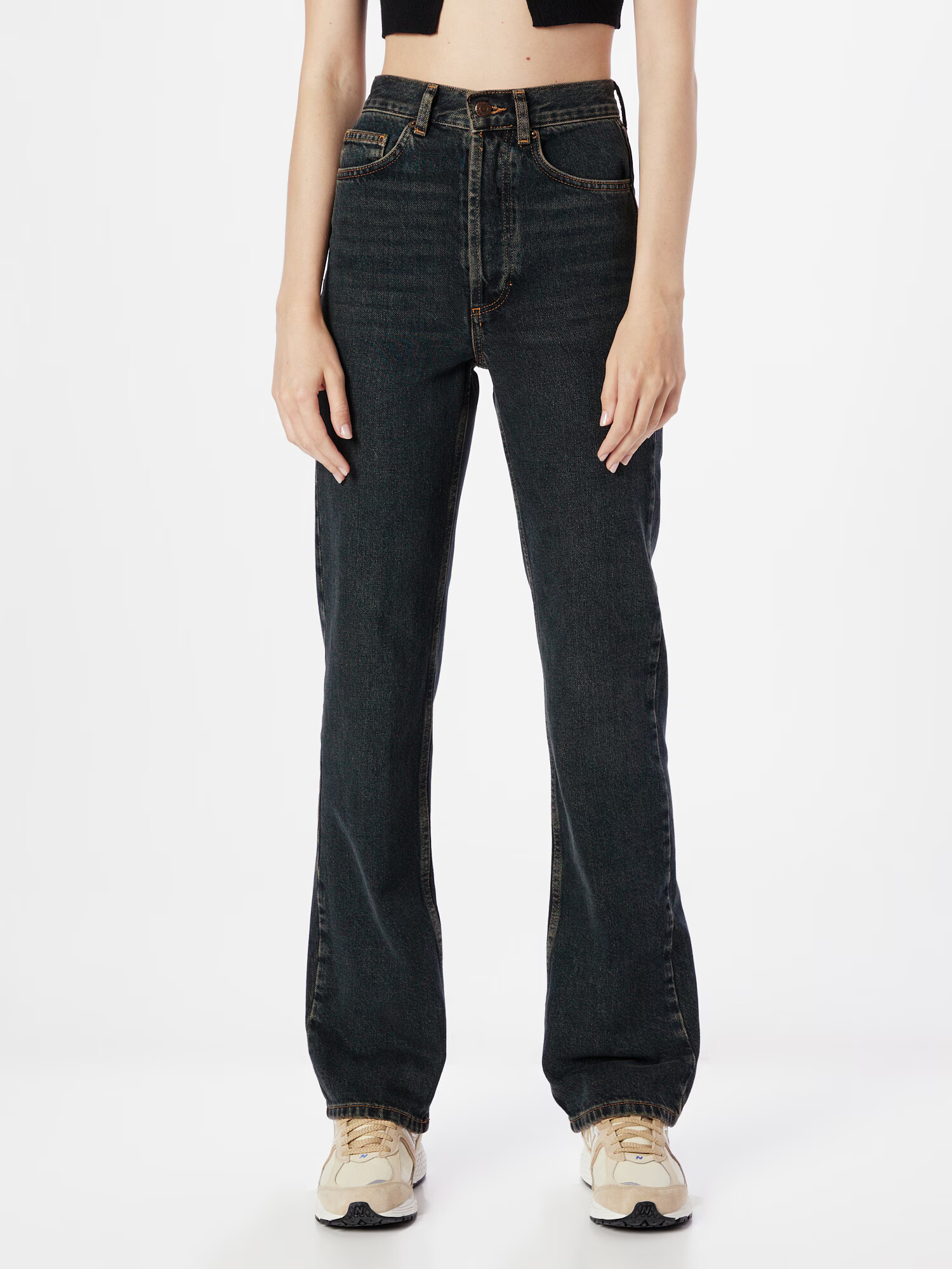 TOPSHOP Jeans verde pin - Pled.ro