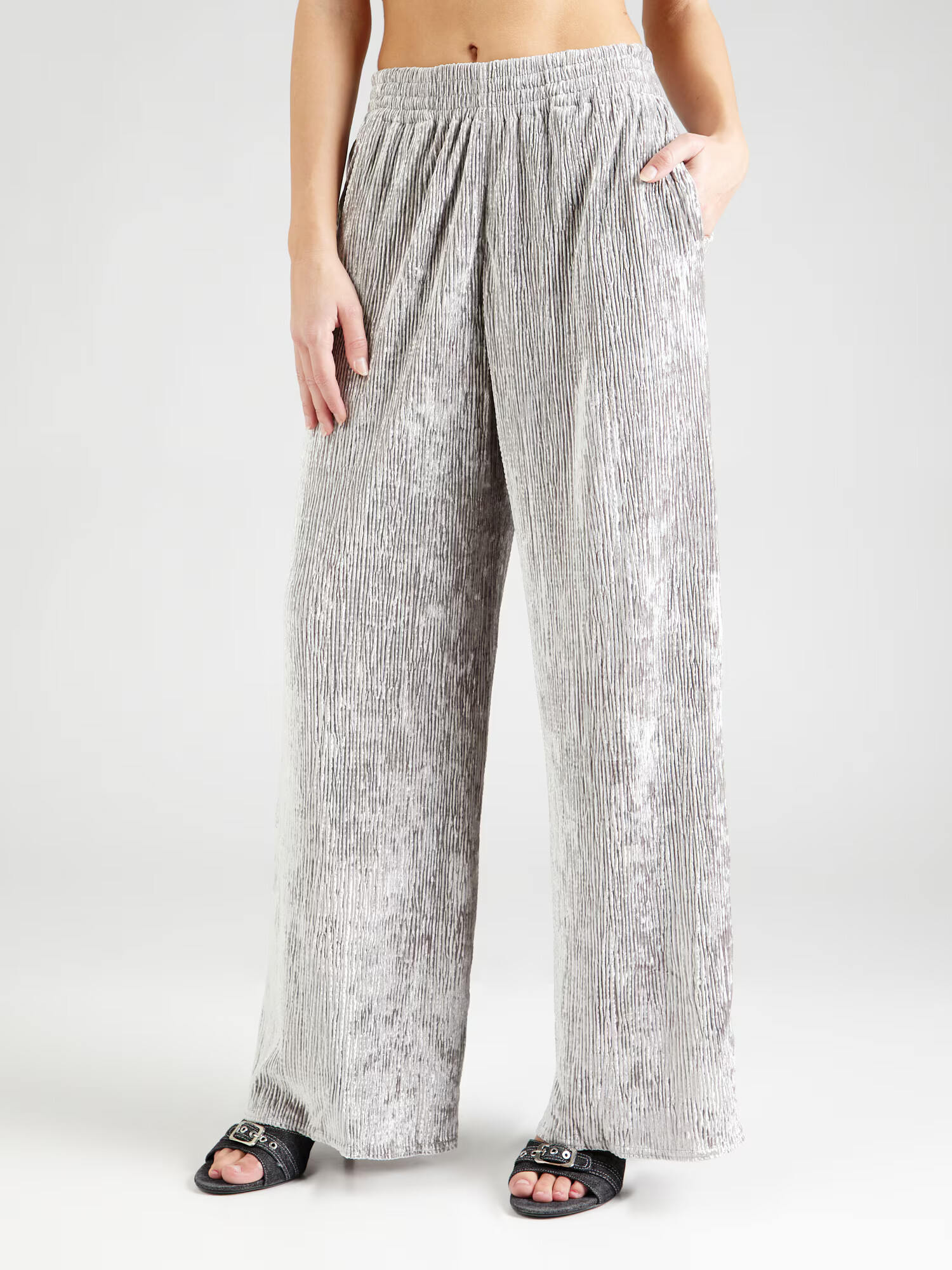 TOPSHOP Pantaloni argintiu - Pled.ro