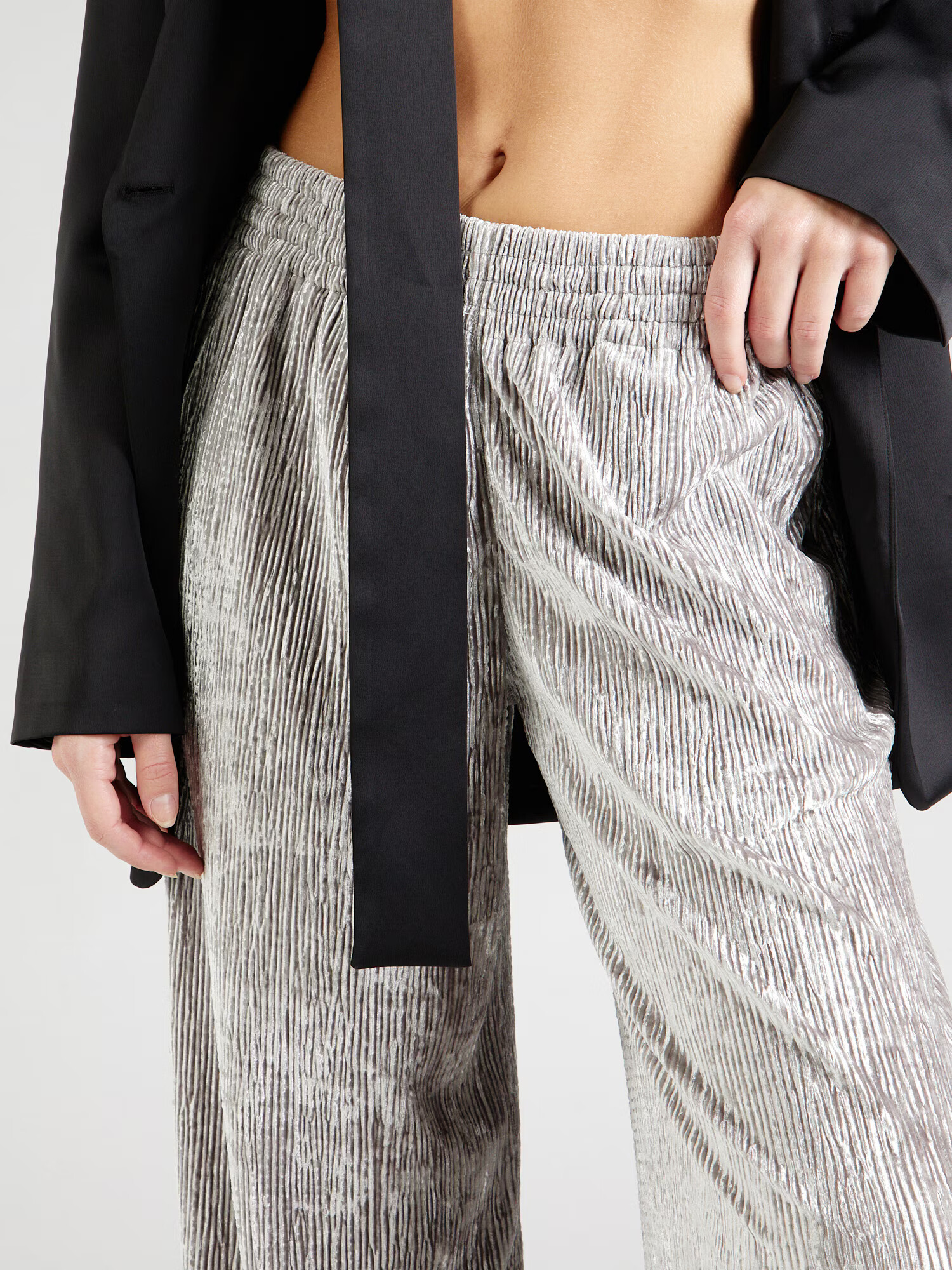 TOPSHOP Pantaloni argintiu - Pled.ro