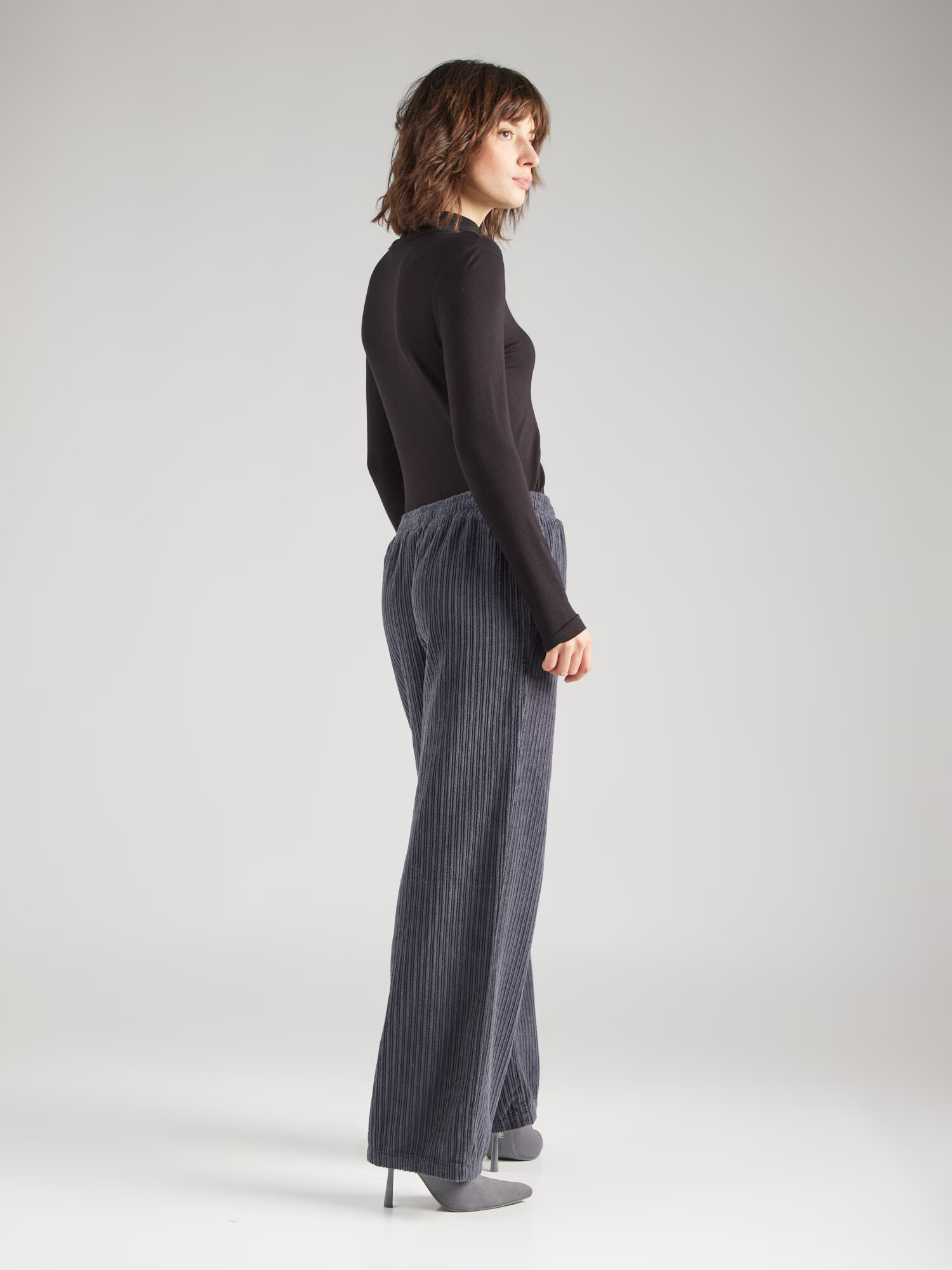 TOPSHOP Pantaloni gri bazalt - Pled.ro