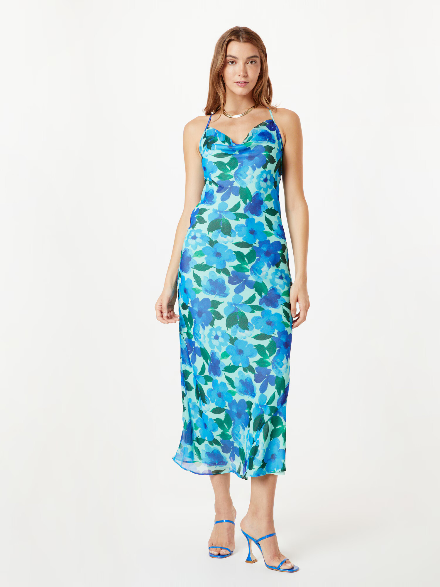 TOPSHOP Rochie albastru / albastru deschis / verde - Pled.ro