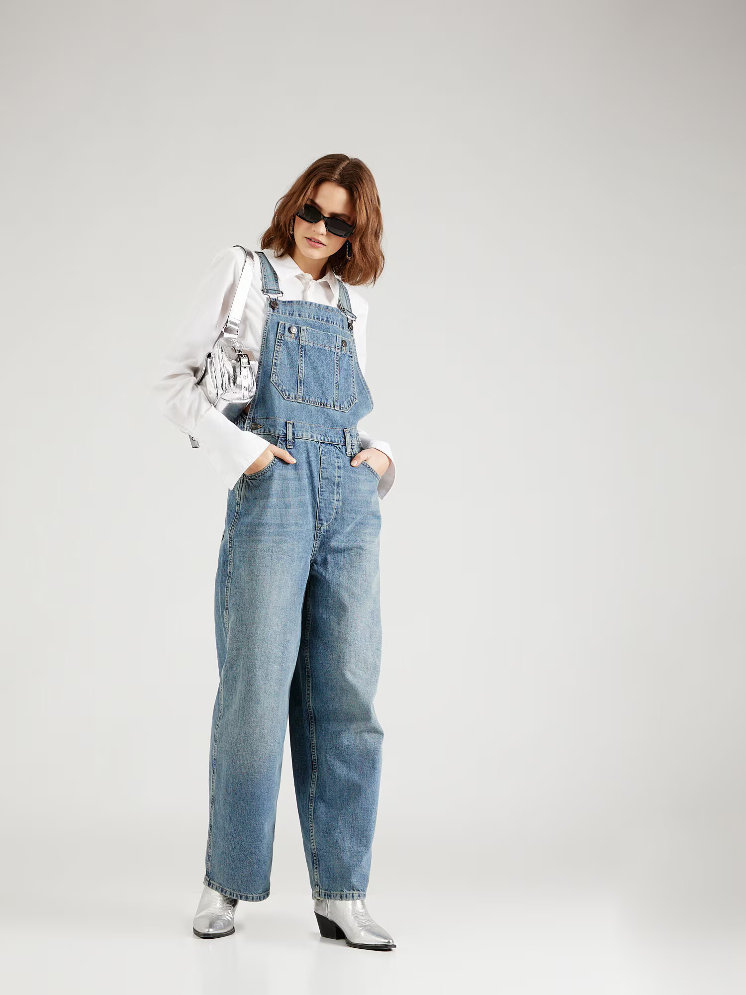 TOPSHOP Salopetă albastru denim - Pled.ro