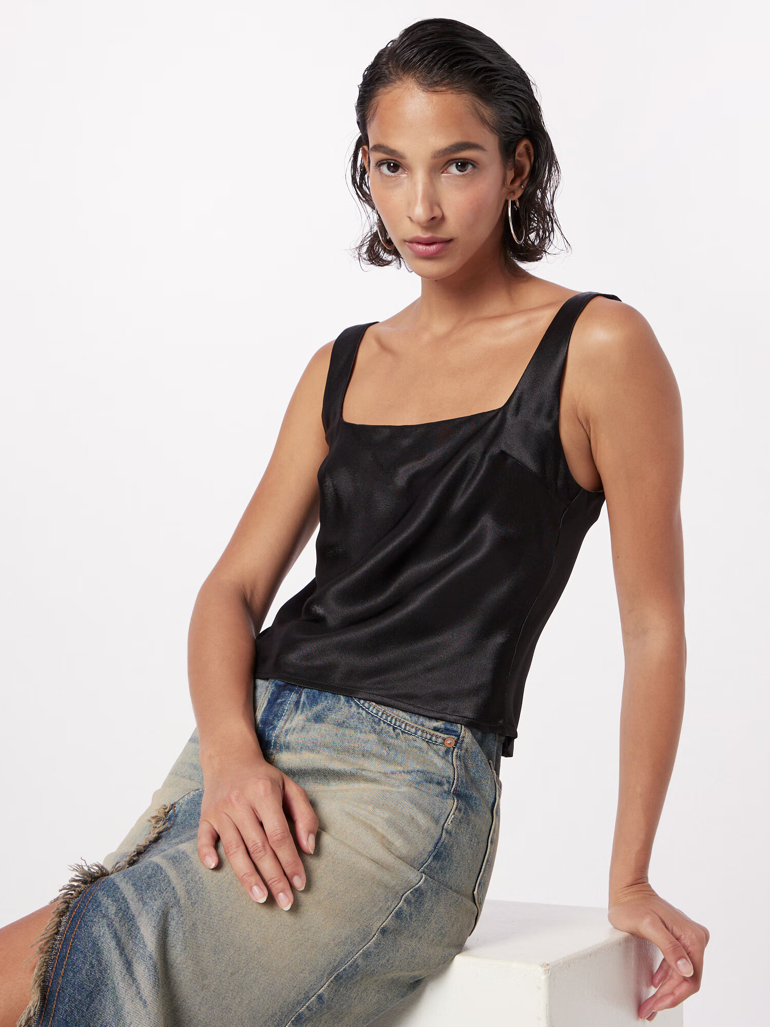 TOPSHOP Top negru - Pled.ro