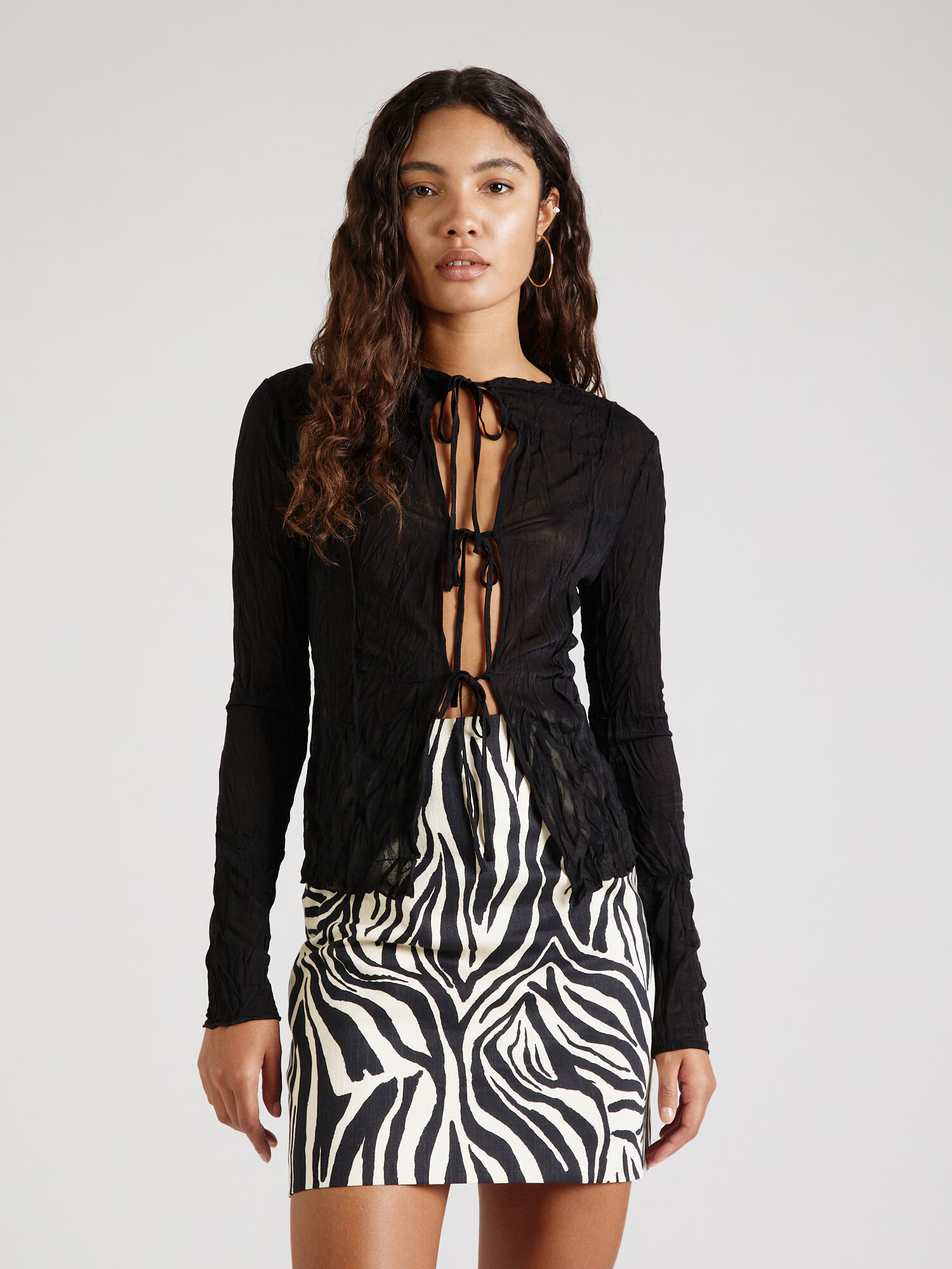 TOPSHOP Tricou negru - Pled.ro