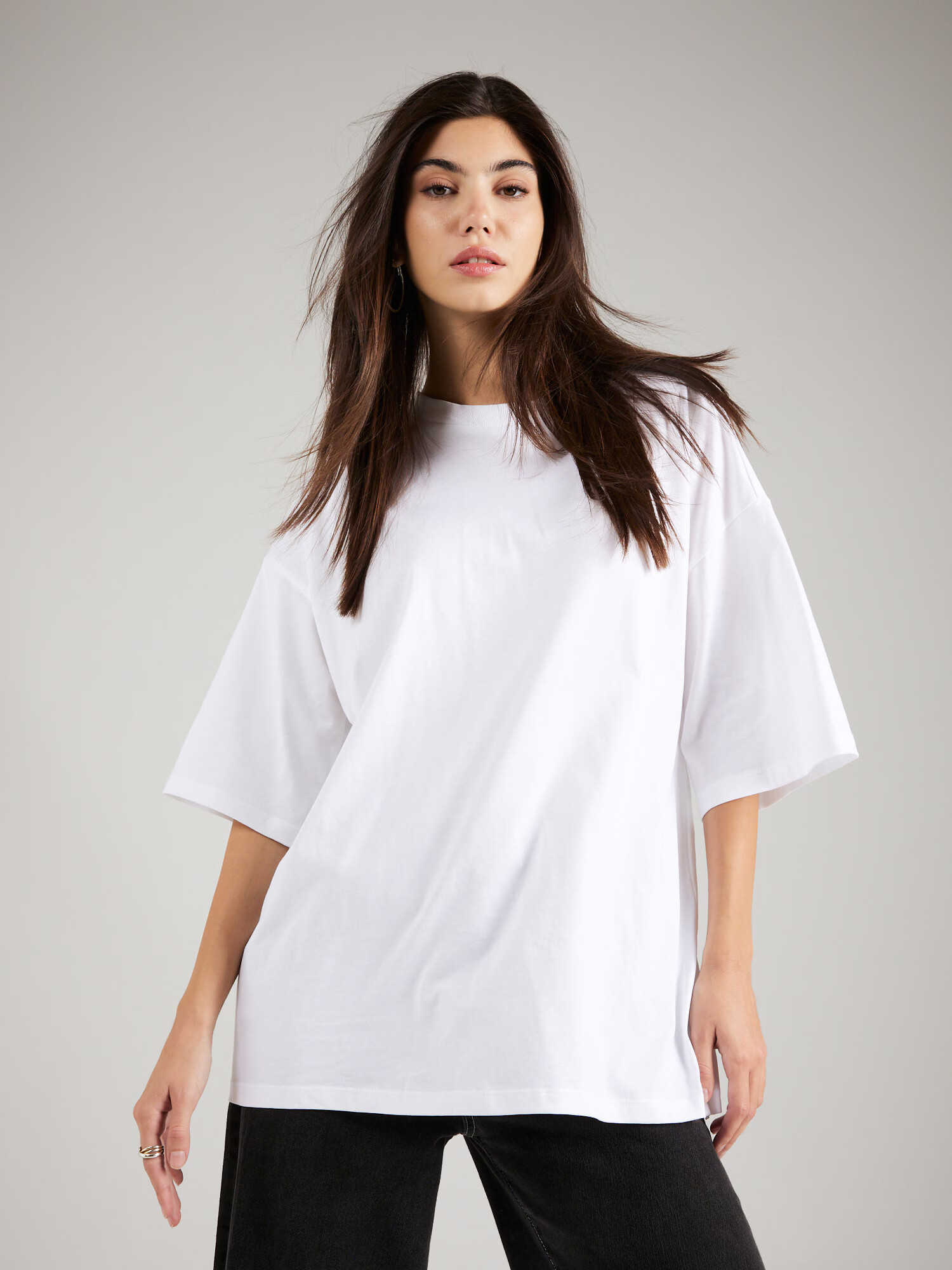 TOPSHOP Tricou supradimensional alb - Pled.ro