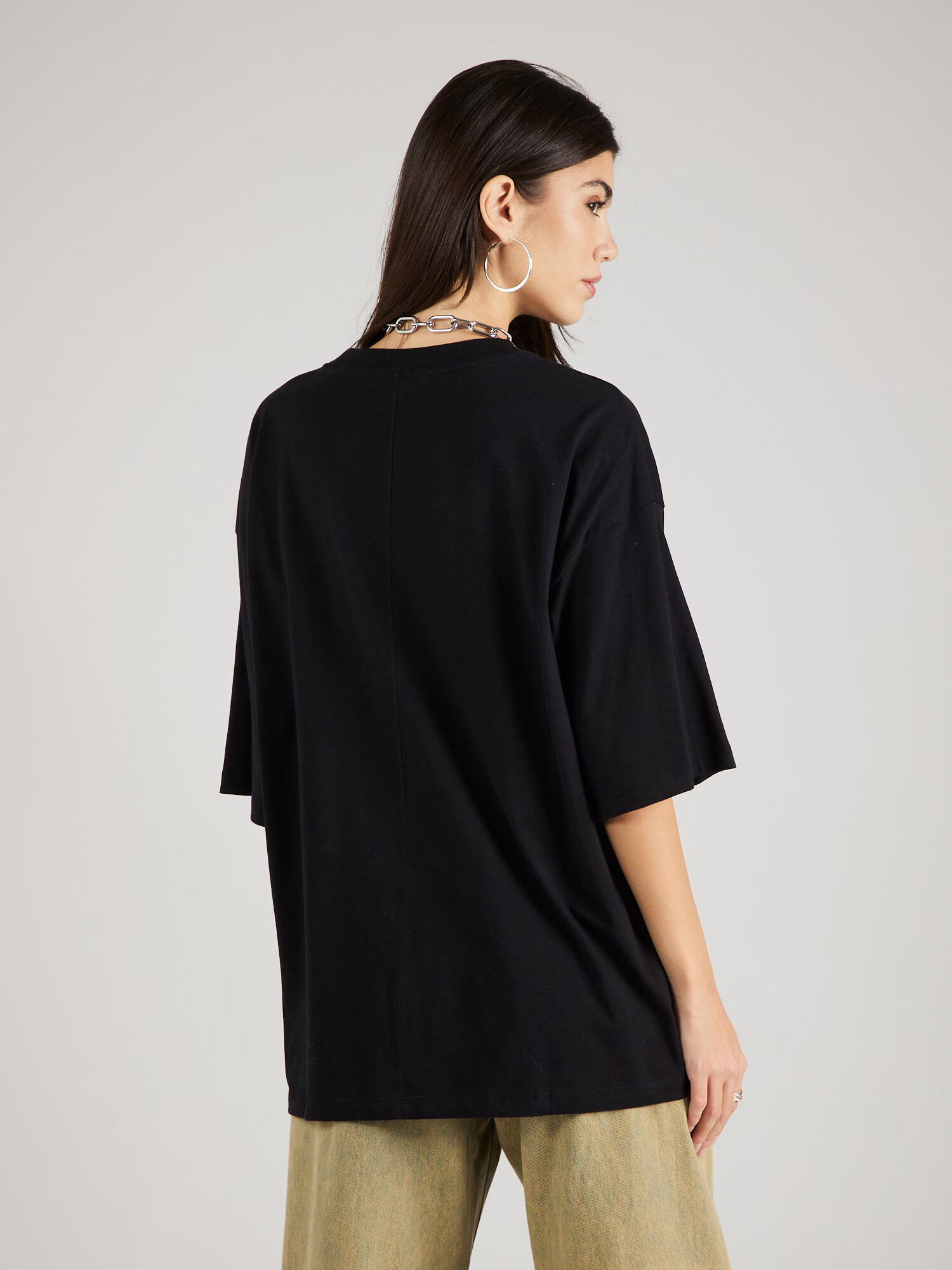 TOPSHOP Tricou supradimensional negru - Pled.ro