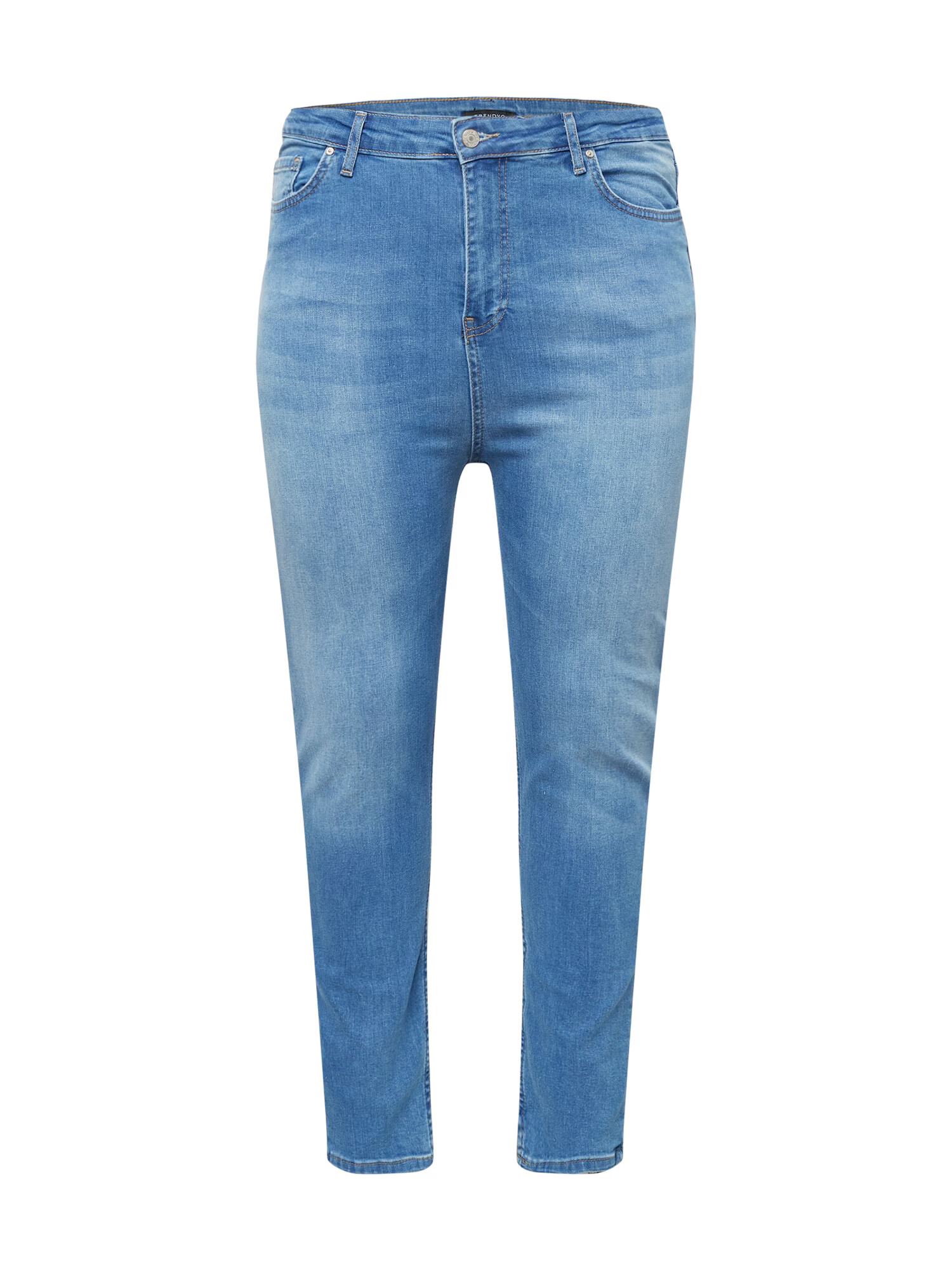 Trendyol Curve Jeans albastru deschis - Pled.ro