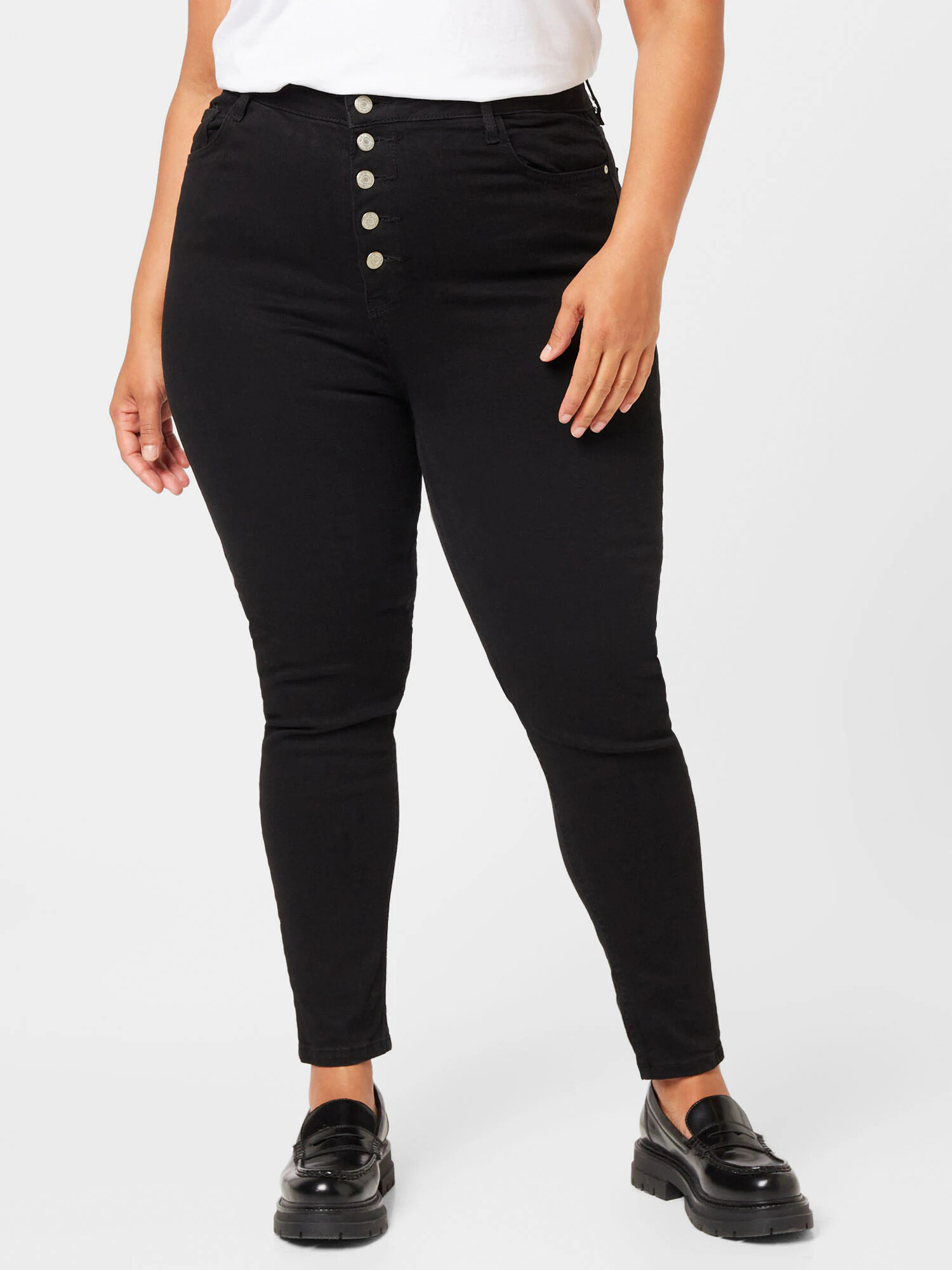 Trendyol Curve Jeans negru - Pled.ro