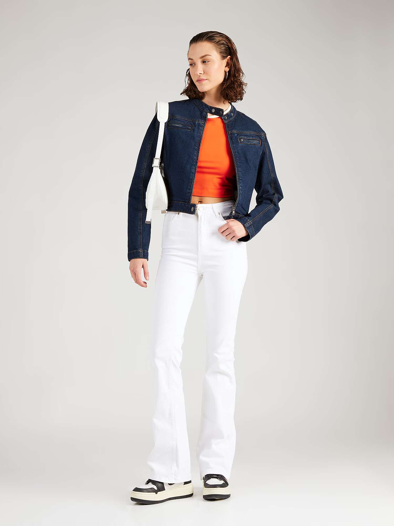 Trendyol Jeans alb - Pled.ro