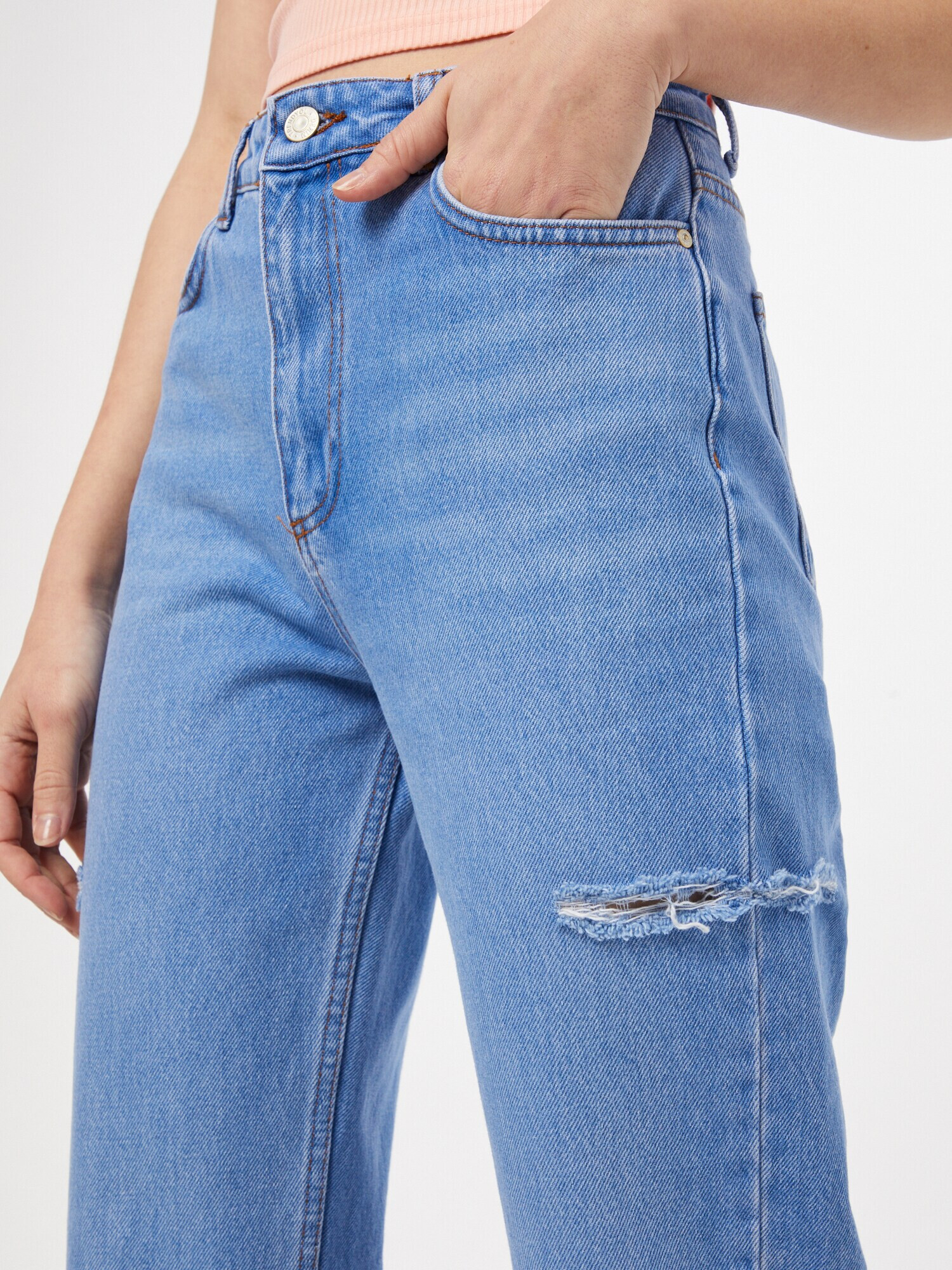 Trendyol Jeans albastru - Pled.ro