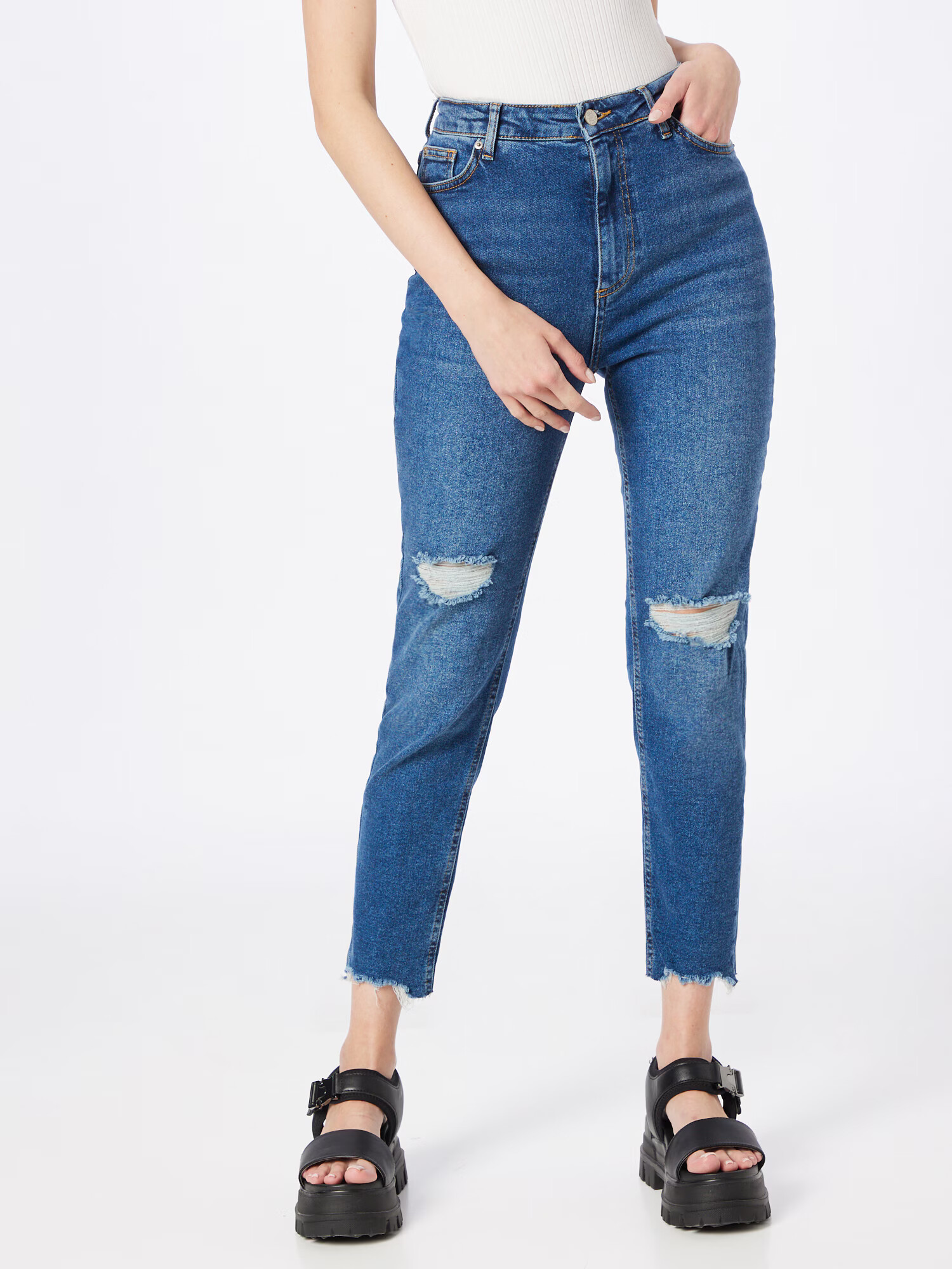 Trendyol Jeans albastru denim - Pled.ro