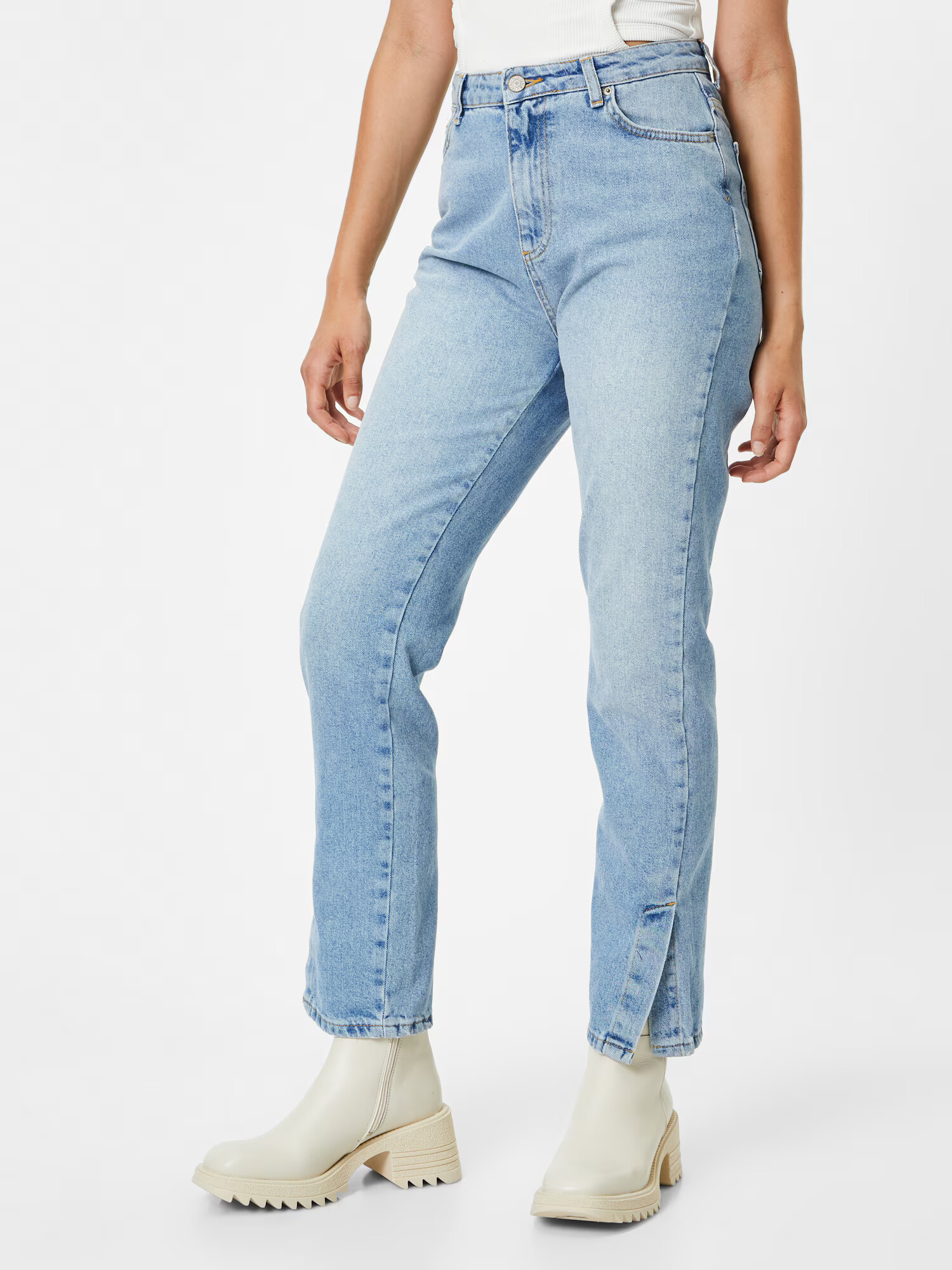 Trendyol Jeans albastru deschis - Pled.ro