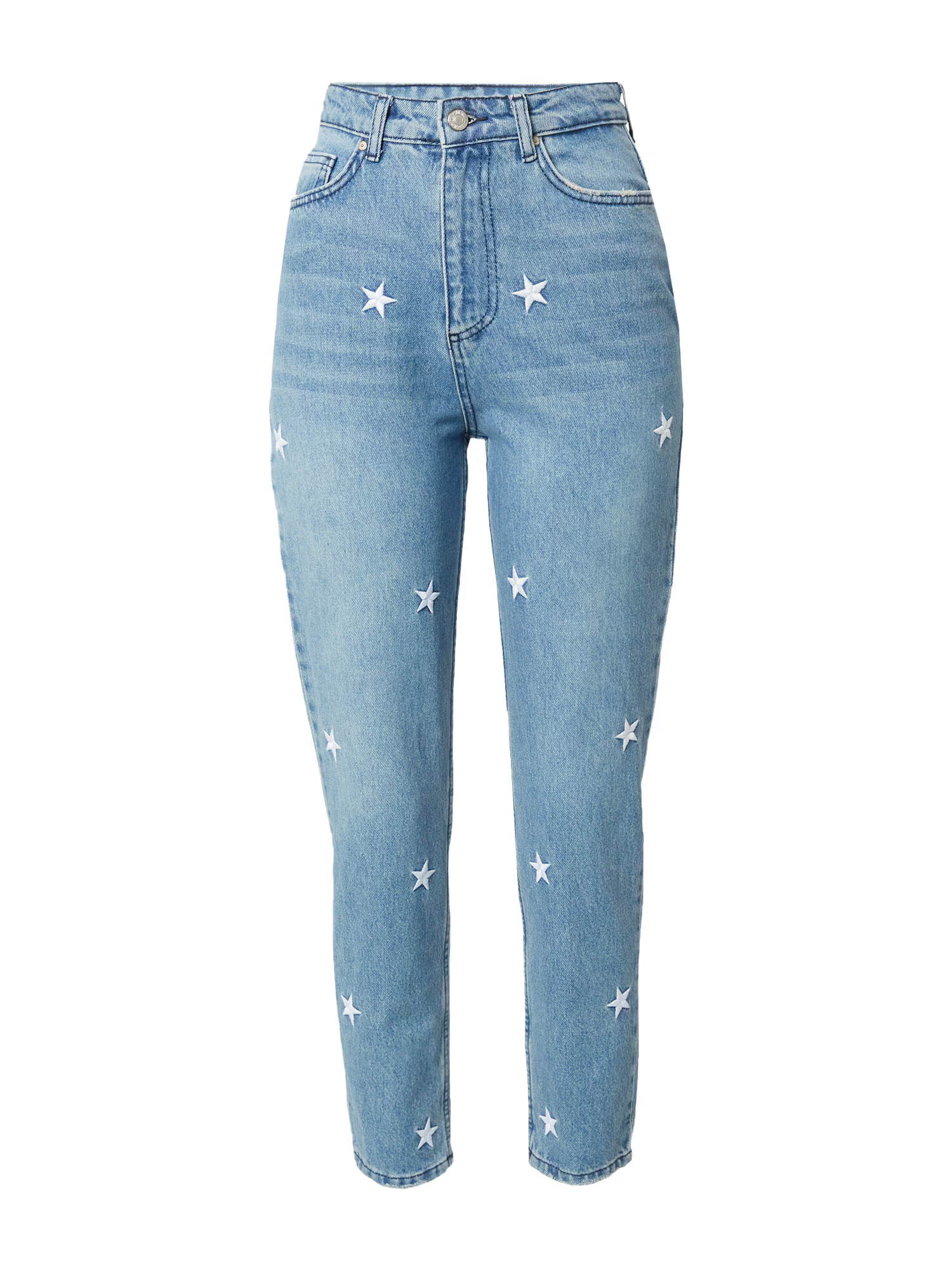 Trendyol Jeans albastru denim / alb - Pled.ro