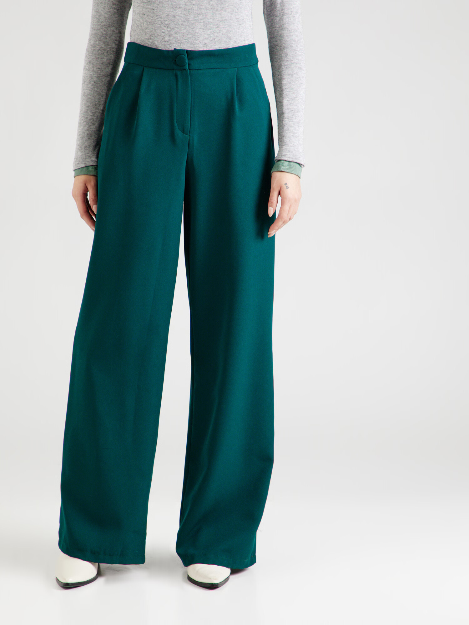 Trendyol Pantaloni cutați verde jad - Pled.ro