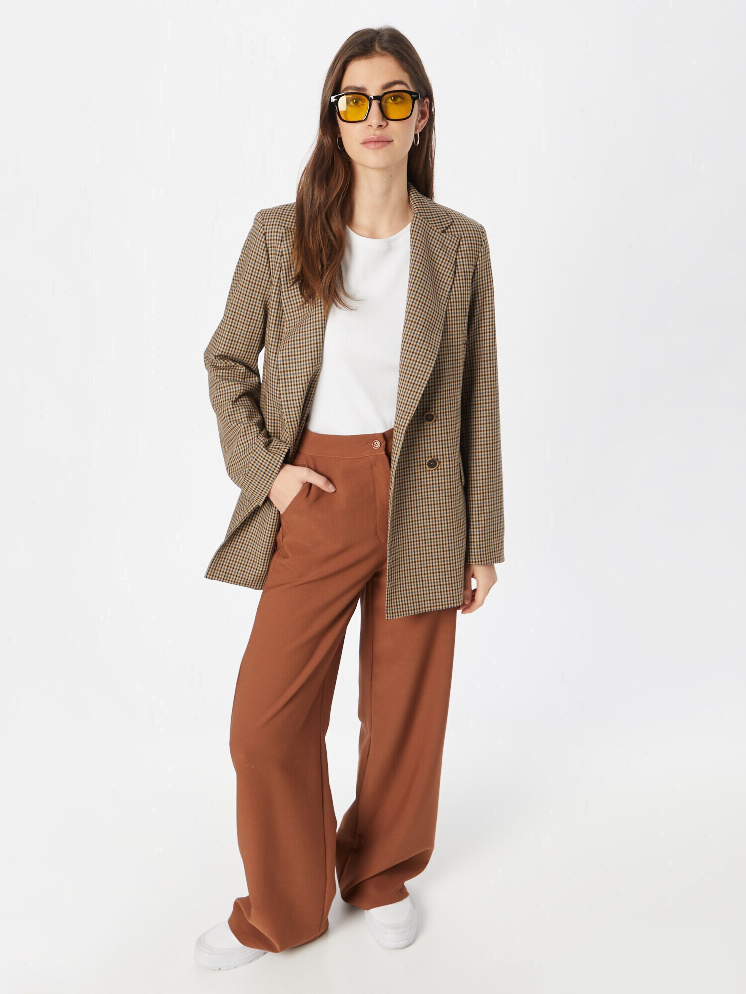 Trendyol Pantaloni maro caramel - Pled.ro