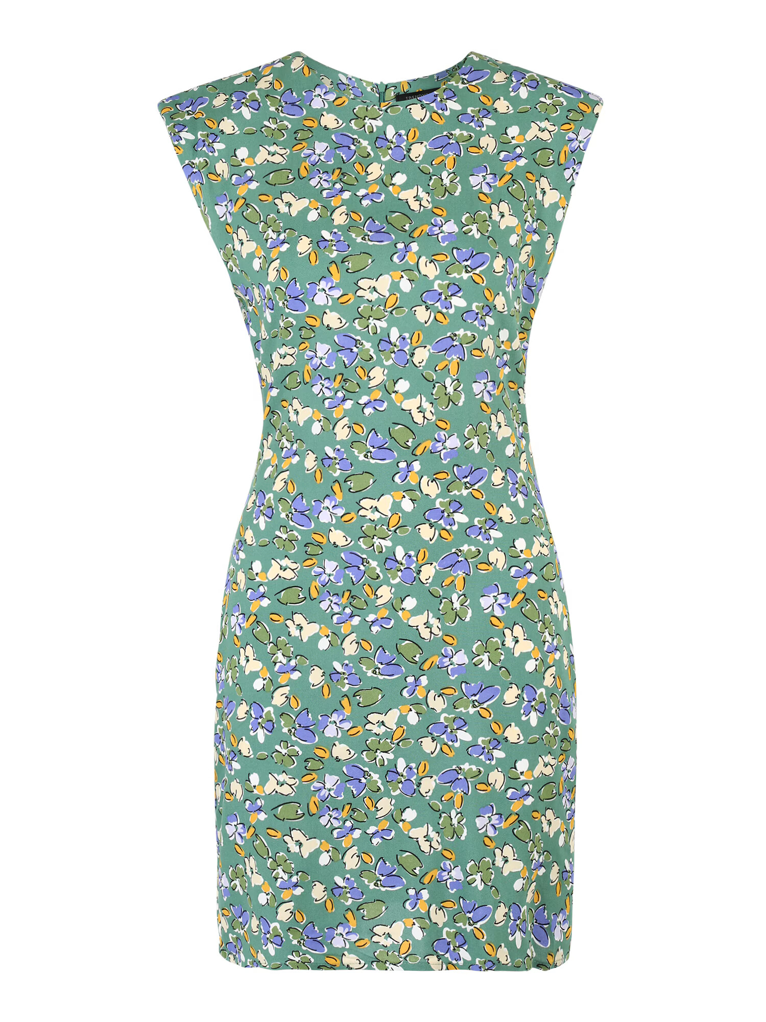 Trendyol Rochie bej / verde / mov deschis / alb - Pled.ro