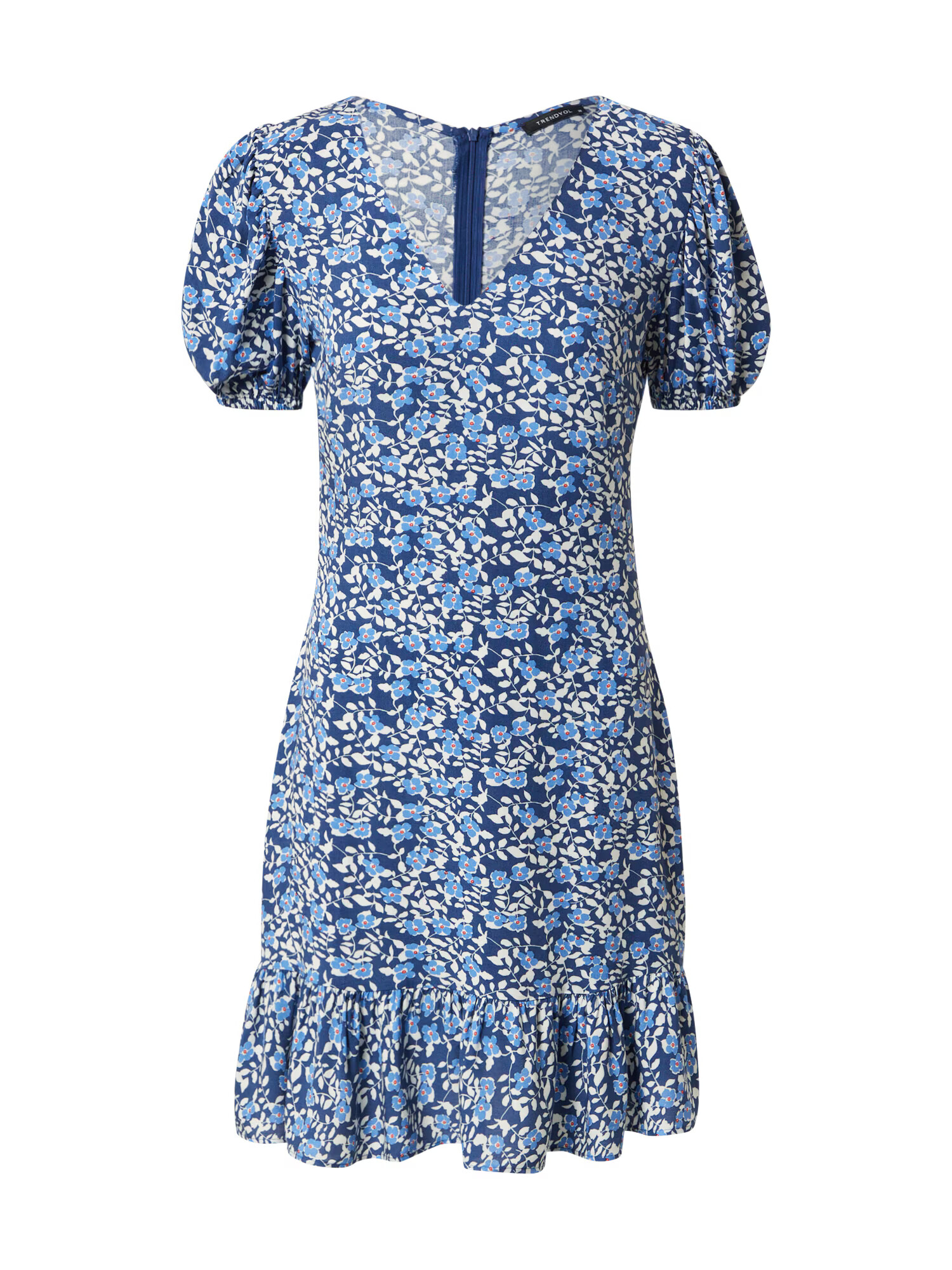 Trendyol Rochie bleumarin / albastru deschis / roșu / alb - Pled.ro