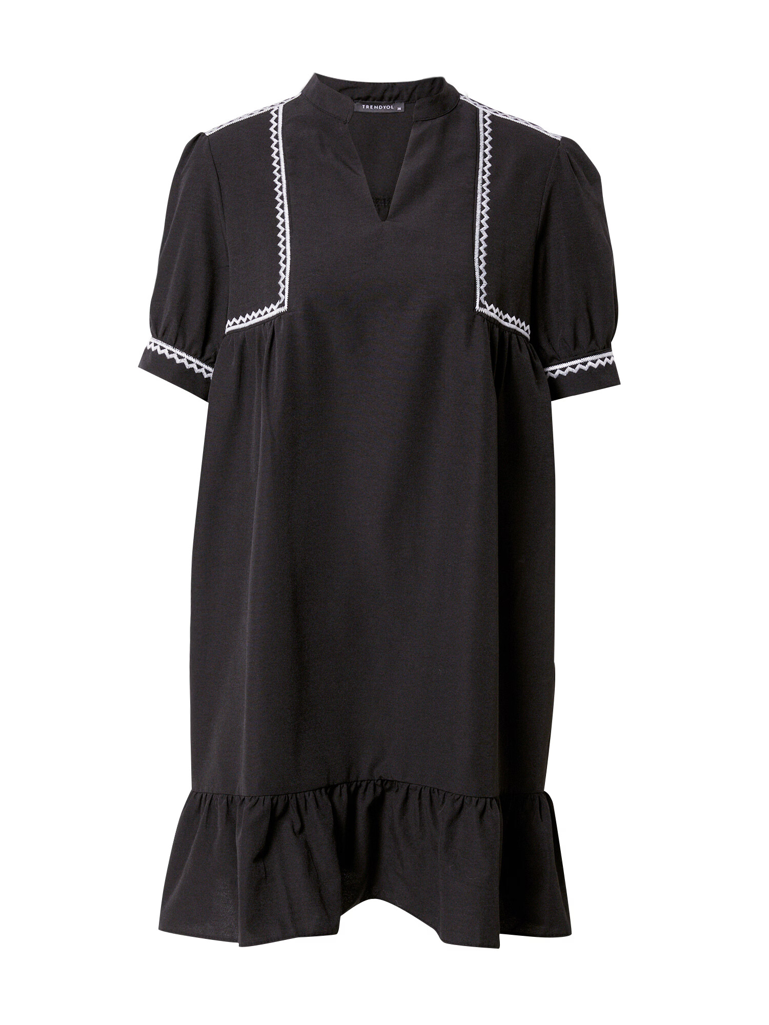 Trendyol Rochie negru / alb - Pled.ro