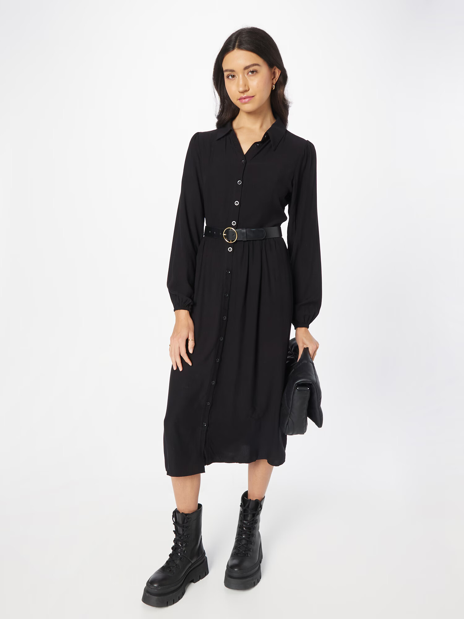 Trendyol Rochie tip bluză negru - Pled.ro